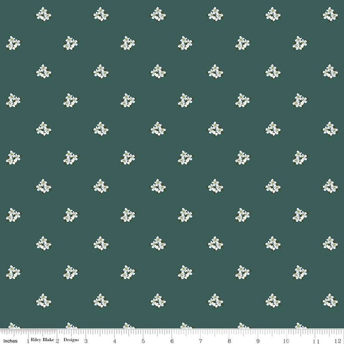 Bellissimo Gardens-1/2 Yard Increments, Cut Continuously (C13833 Ditsy Floral Jade) by My Minds Eye for Riley Blake Designs
