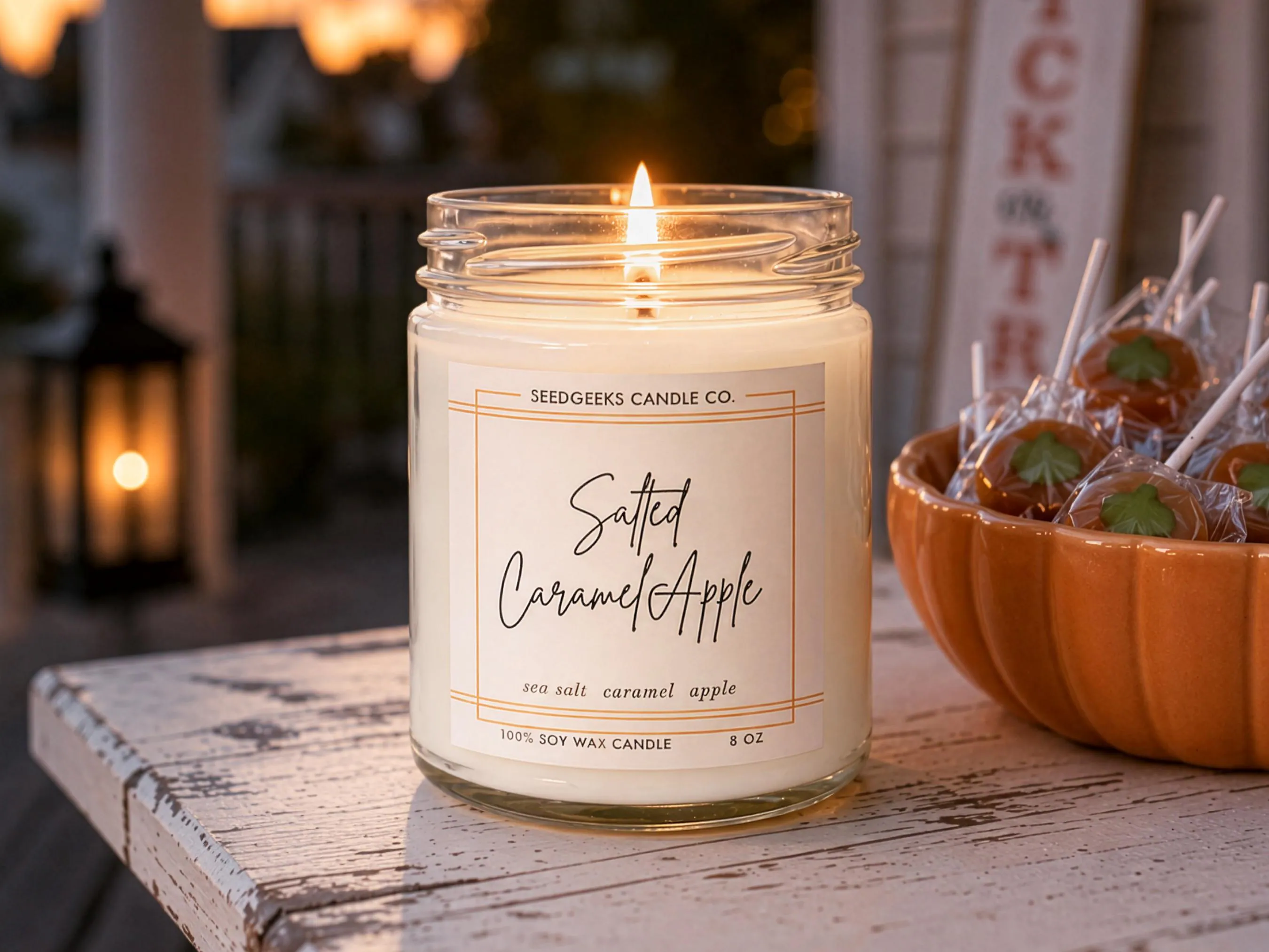 Soy Wax Candle | 8 oz Hand-Poured Botanical Candle, Choose Your Scent, Seasonal Fragrances, Gift - image 5