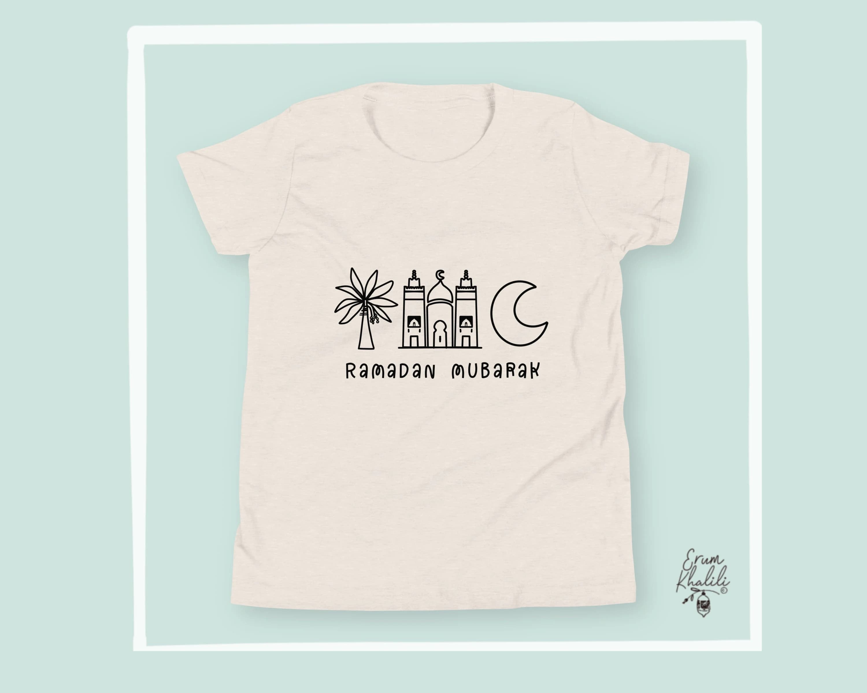 Ramadan Mubarak T Shirt for Kids / Children | Ramadan pajamas | Eid shirt | Ramadan decor | Matching family | islamic shirt | Baby gift - image 3