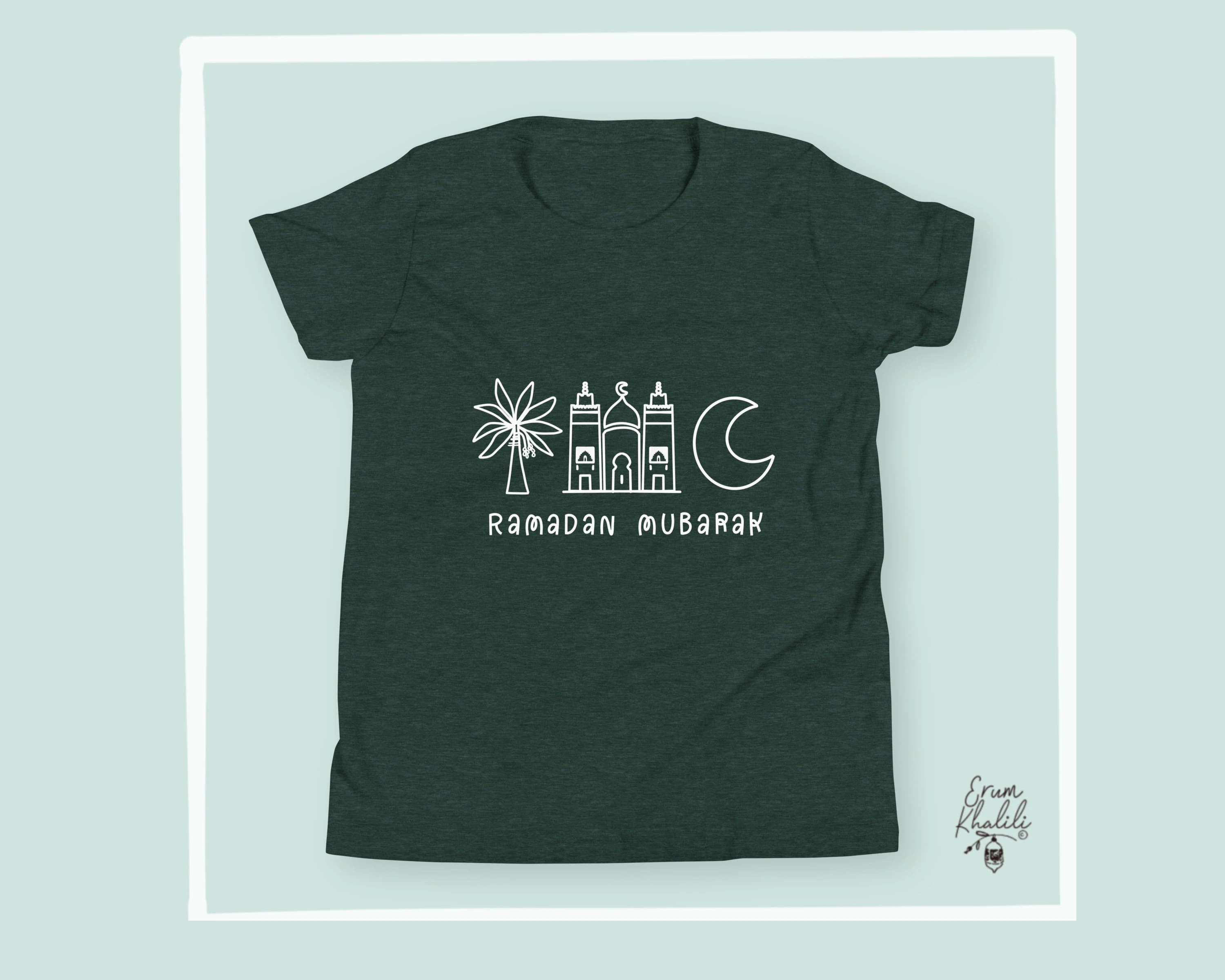 Ramadan Mubarak T Shirt for Kids / Children | Ramadan pajamas | Eid shirt | Ramadan decor | Matching family | islamic shirt | Baby gift - image 4