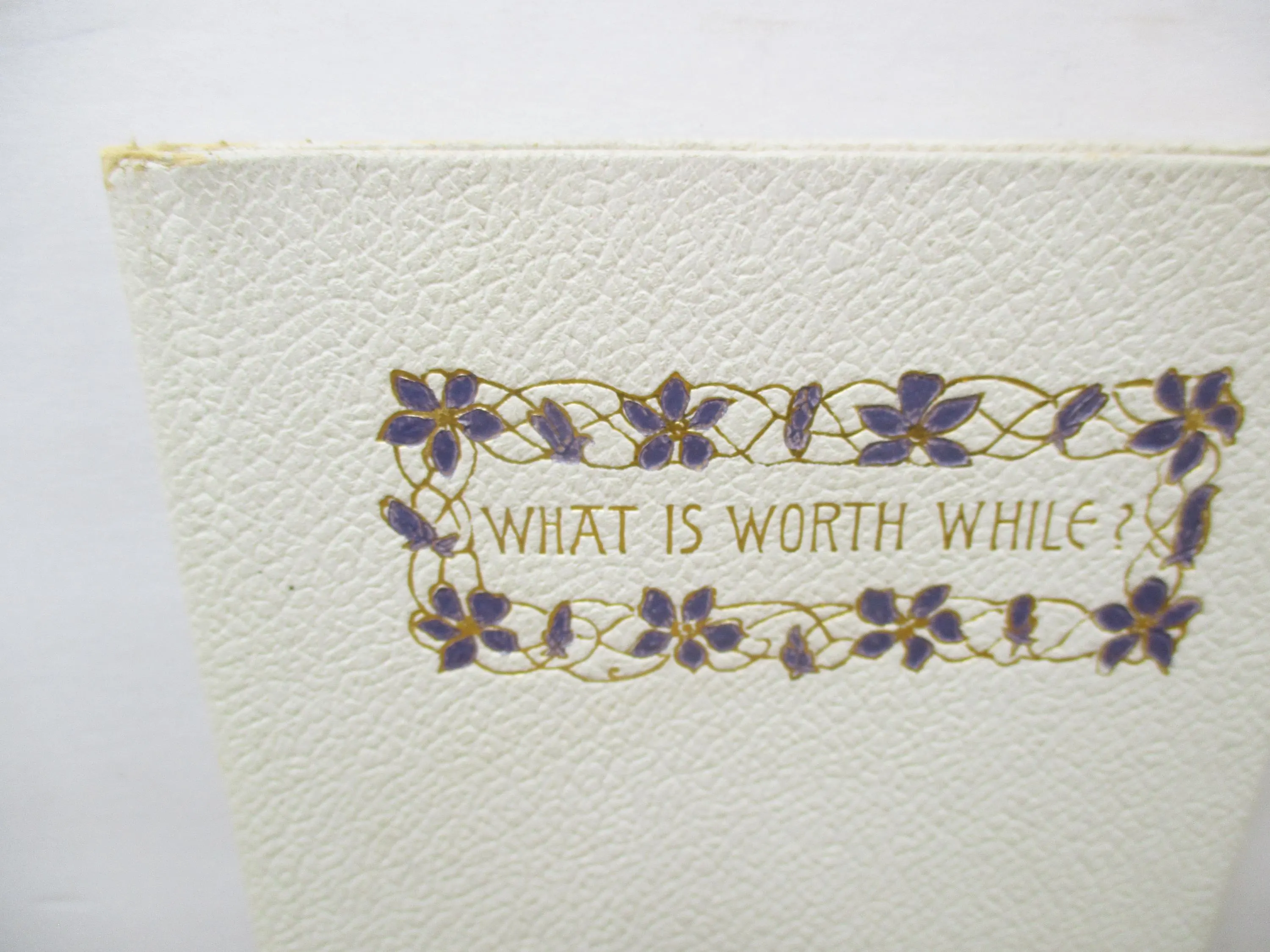 What Is Worth While by Anna Robertson Brown - First Edition, Published by Thomas Y Crowell & Company, New York, 1893 - image 4