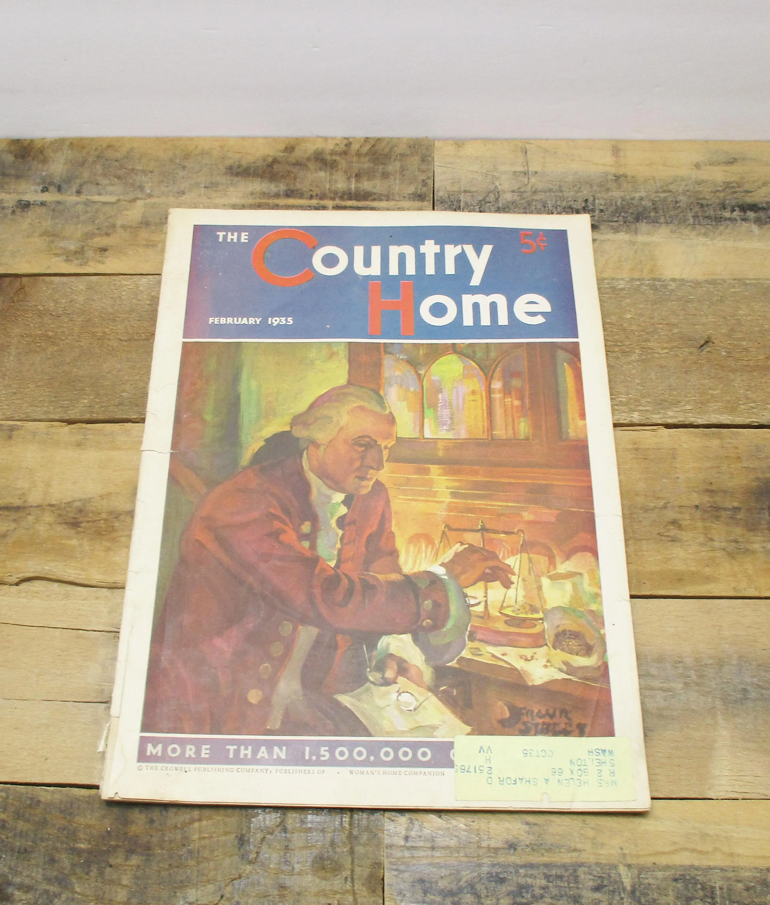 1935 Country Home Magazine - Americana - Great Gift or Add to Antique Magazine Collection.