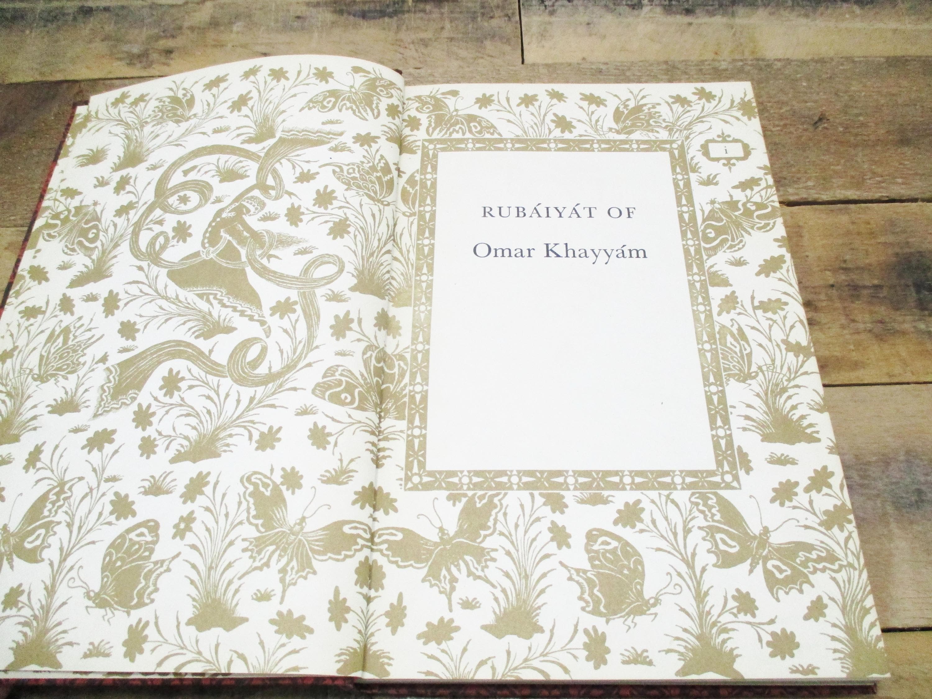 1947 Rubaiyat of Omar Khayyam | Illustrated Poetry Book | Random House