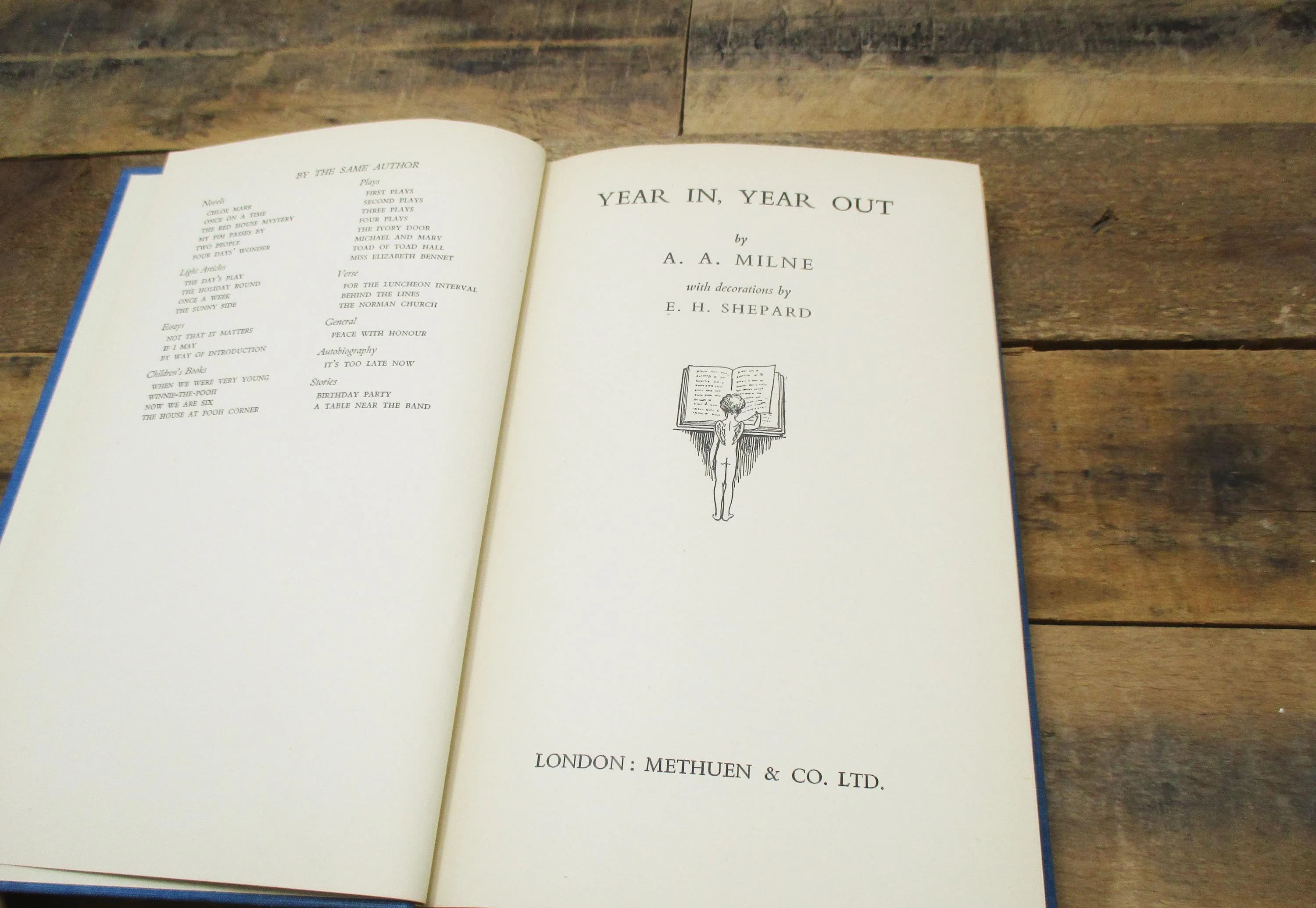 1952 First UK Ed - Year In, Year Out by AA Milne. Hardcover, No Dust Jacket.