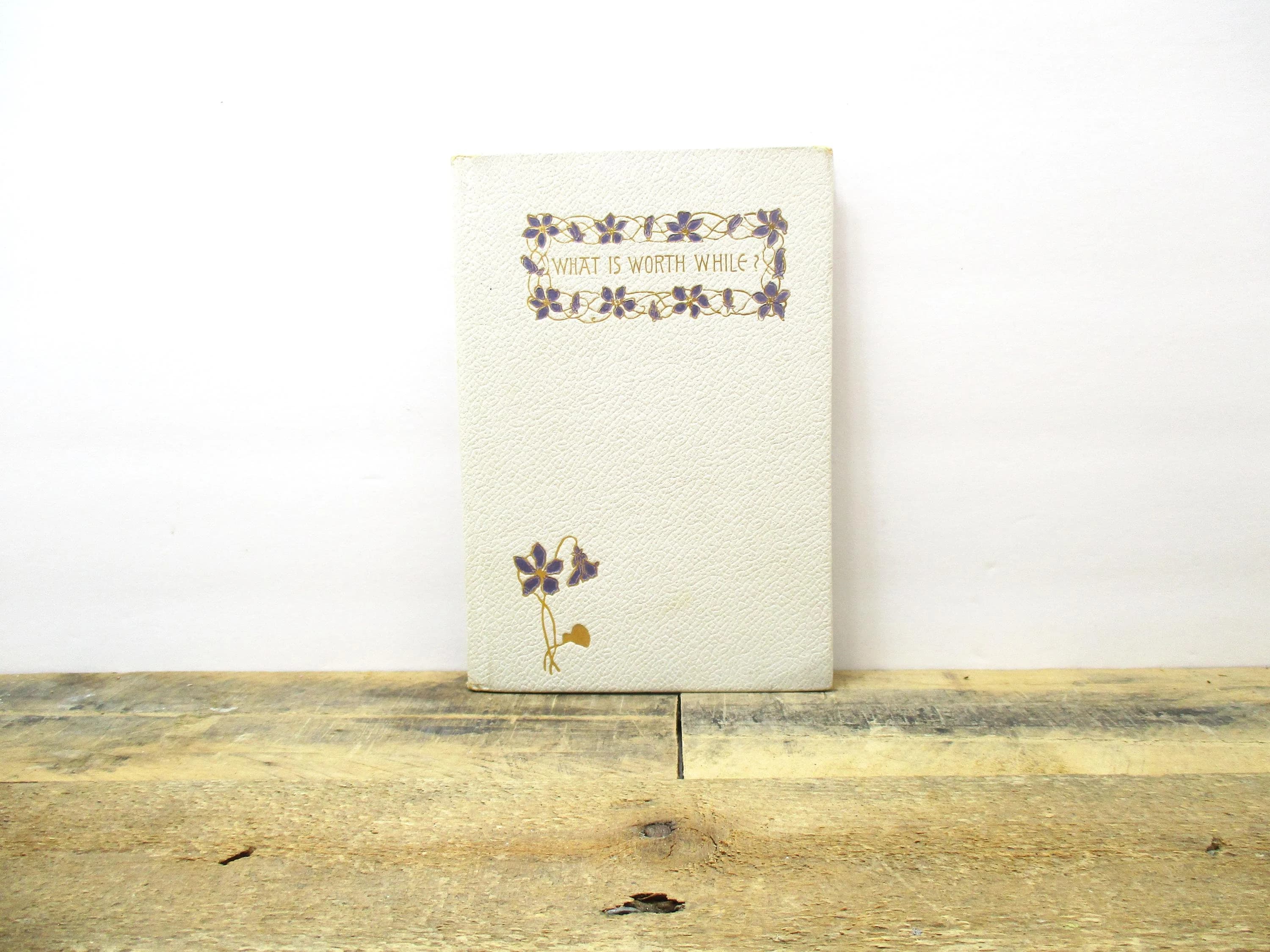What Is Worth While by Anna Robertson Brown - First Edition, Published by Thomas Y Crowell & Company, New York, 1893