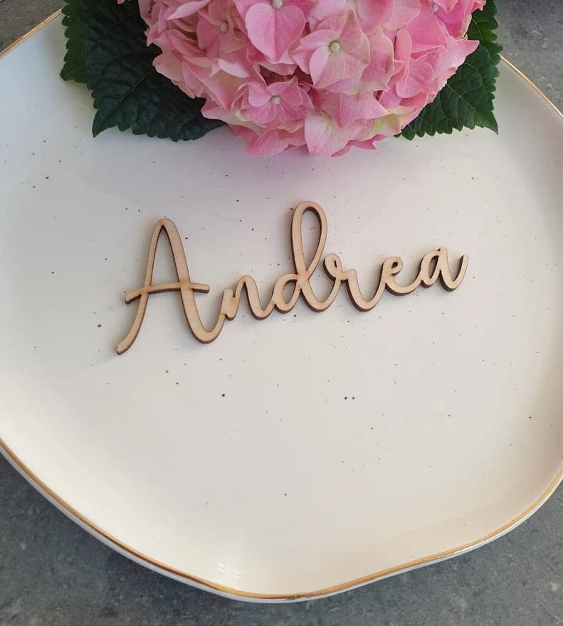 Laser Cut Names, Birthday place cards, Custom wedding place cards - image 5