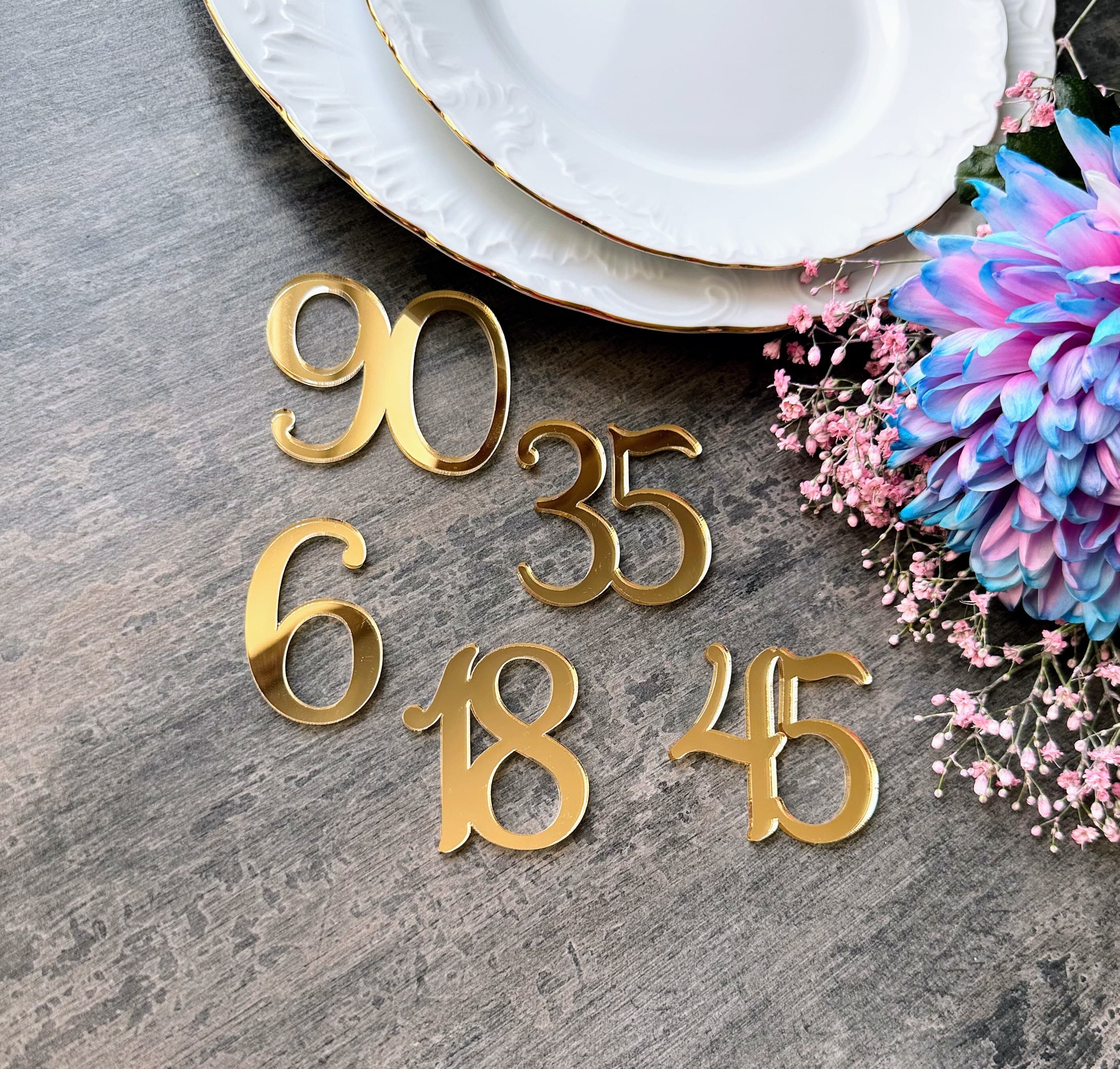 2 sets of numbers 1 - 16, high - 1.5 inches, NATURAL WOOD - image 3