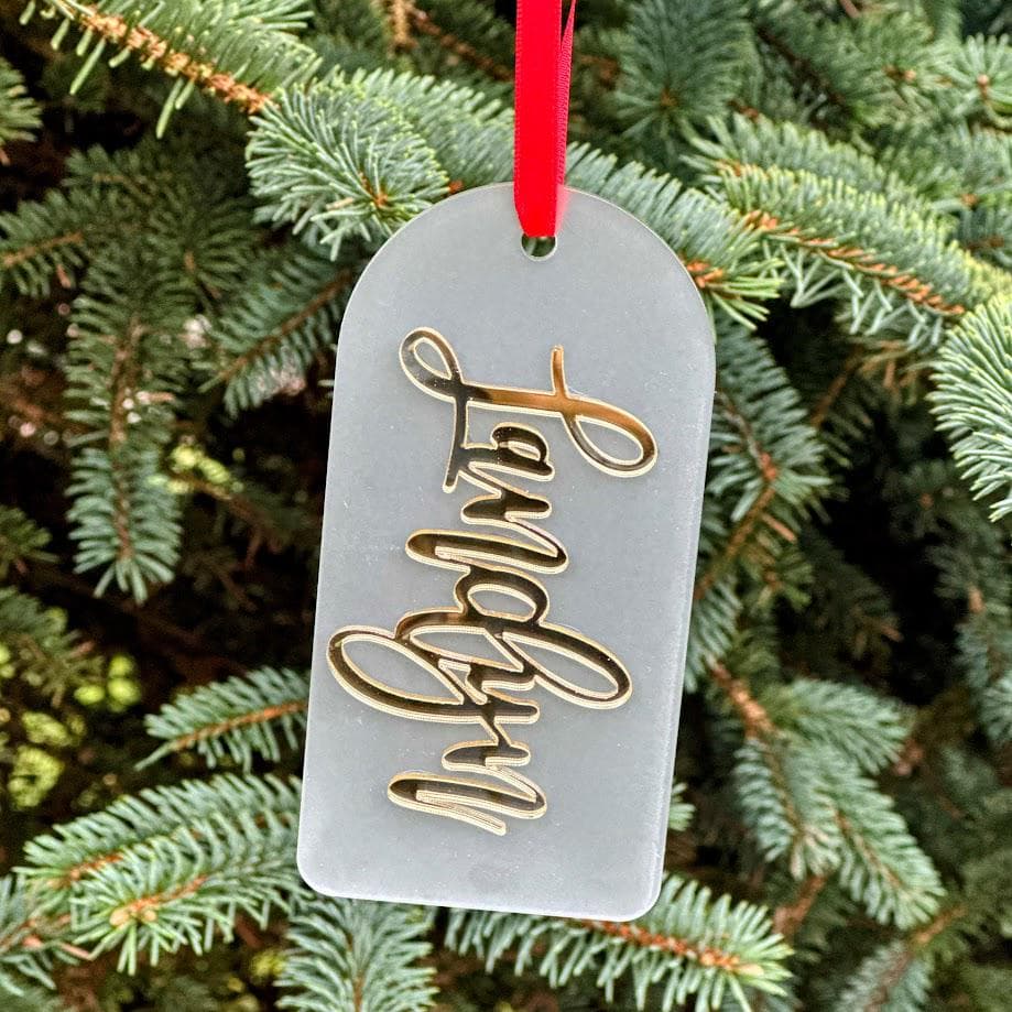 Acrylic stocking tags, Christmas stocking tags, Personalized gift tags, Custom acrylic tags, Personalized tags - image 3