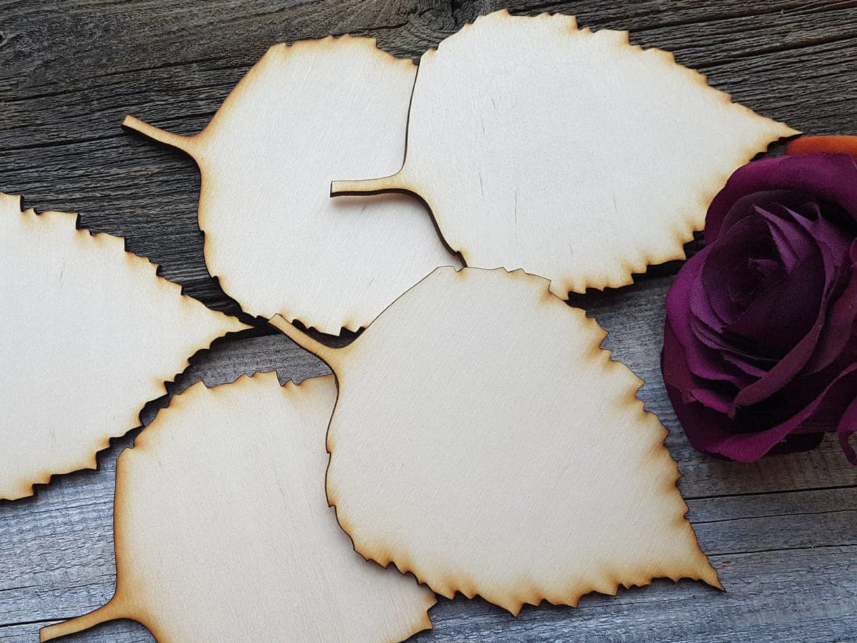5" wood LEAF WEDDING DECOR  large wooden leafs, High quality birch plywood leafs, Wood Leaf Tree wedding Guest Book, Guest Book Alternative