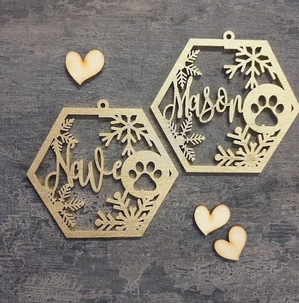 Christmas decor dog Paw Christmas ornaments DOG Christmas baubles dog baubles Personalised Dog tag custom dog Christmas stocking