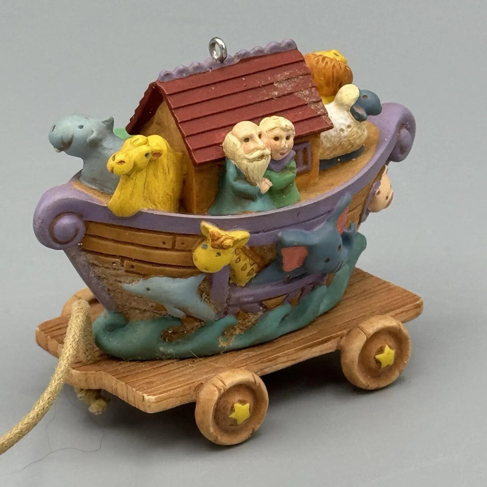 2000 Hallmark Noahs Ark Ornament Signed Christmas Seasonal Keepsake Animals
