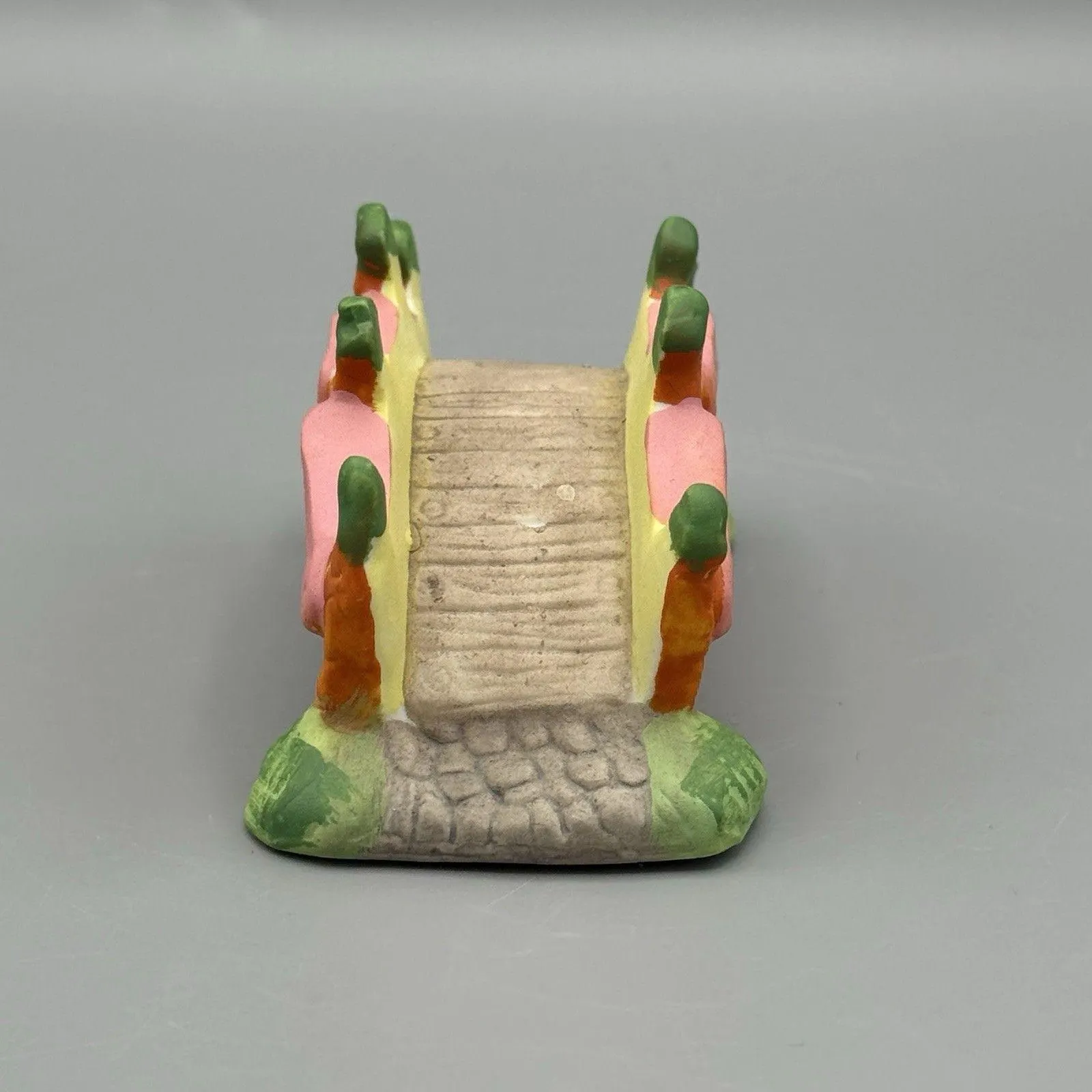Vintage Easter Ceramic Carrot Bunny Bridge Village Decorations Figurine Rabbits - image 5
