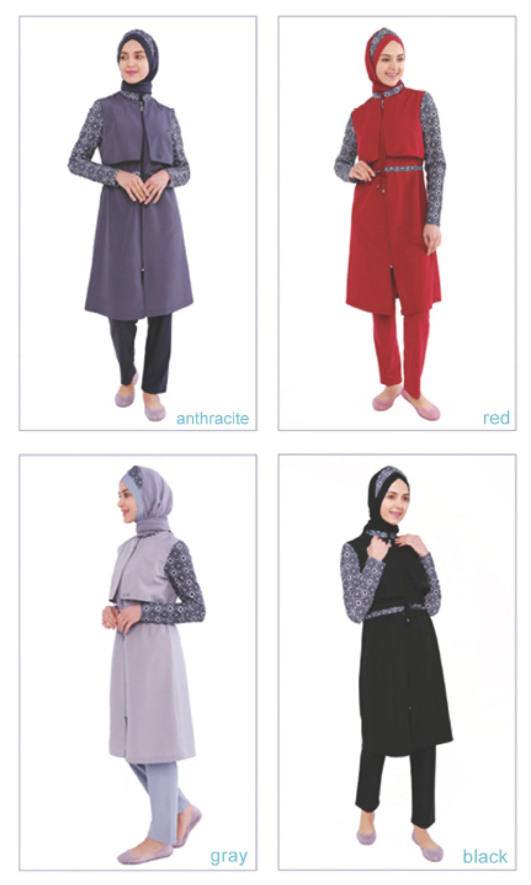 Adabkini Reyhan burkini swimsuit Islamic full cover modest swimwear bathing suit - image 3
