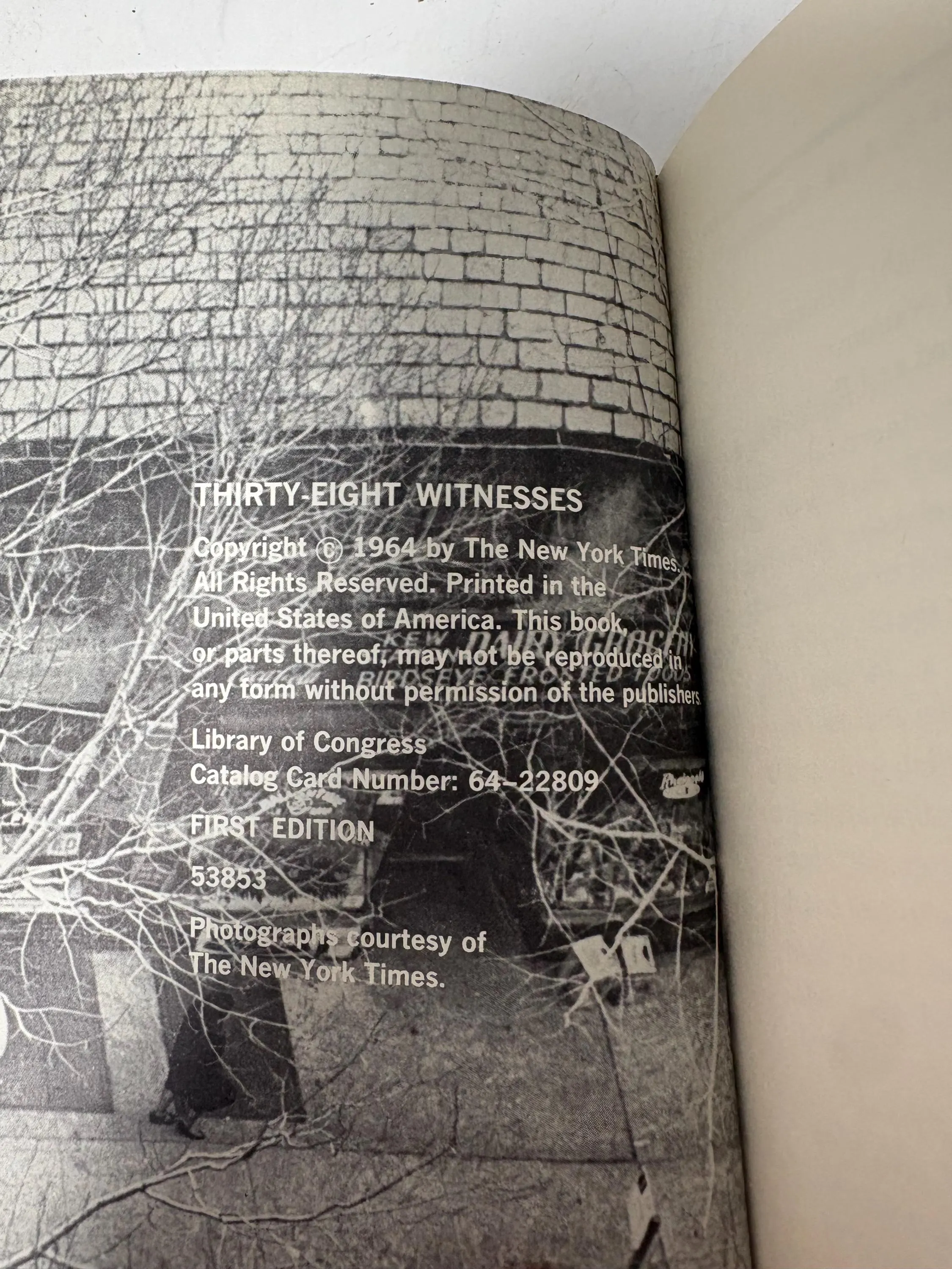Thirty-Eight Witnesses First Edition Hardcover, 1964 printing, original dust jacket, true crime classic, collectible book - image 5