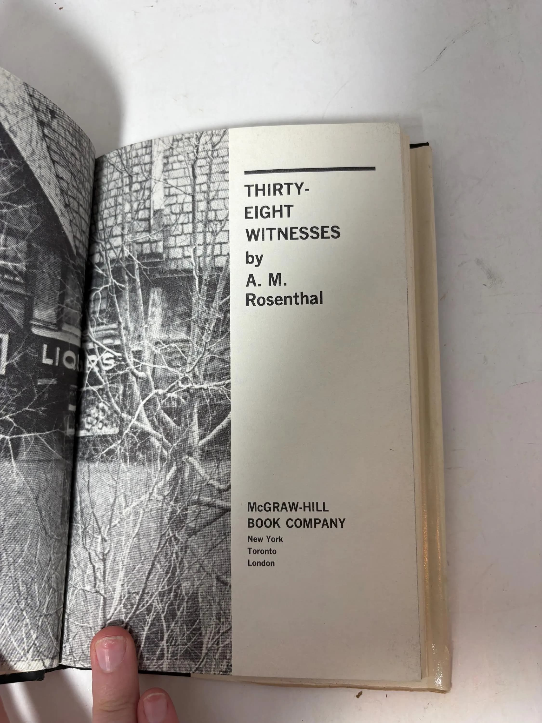 Thirty-Eight Witnesses First Edition Hardcover, 1964 printing, original dust jacket, true crime classic, collectible book - image 3