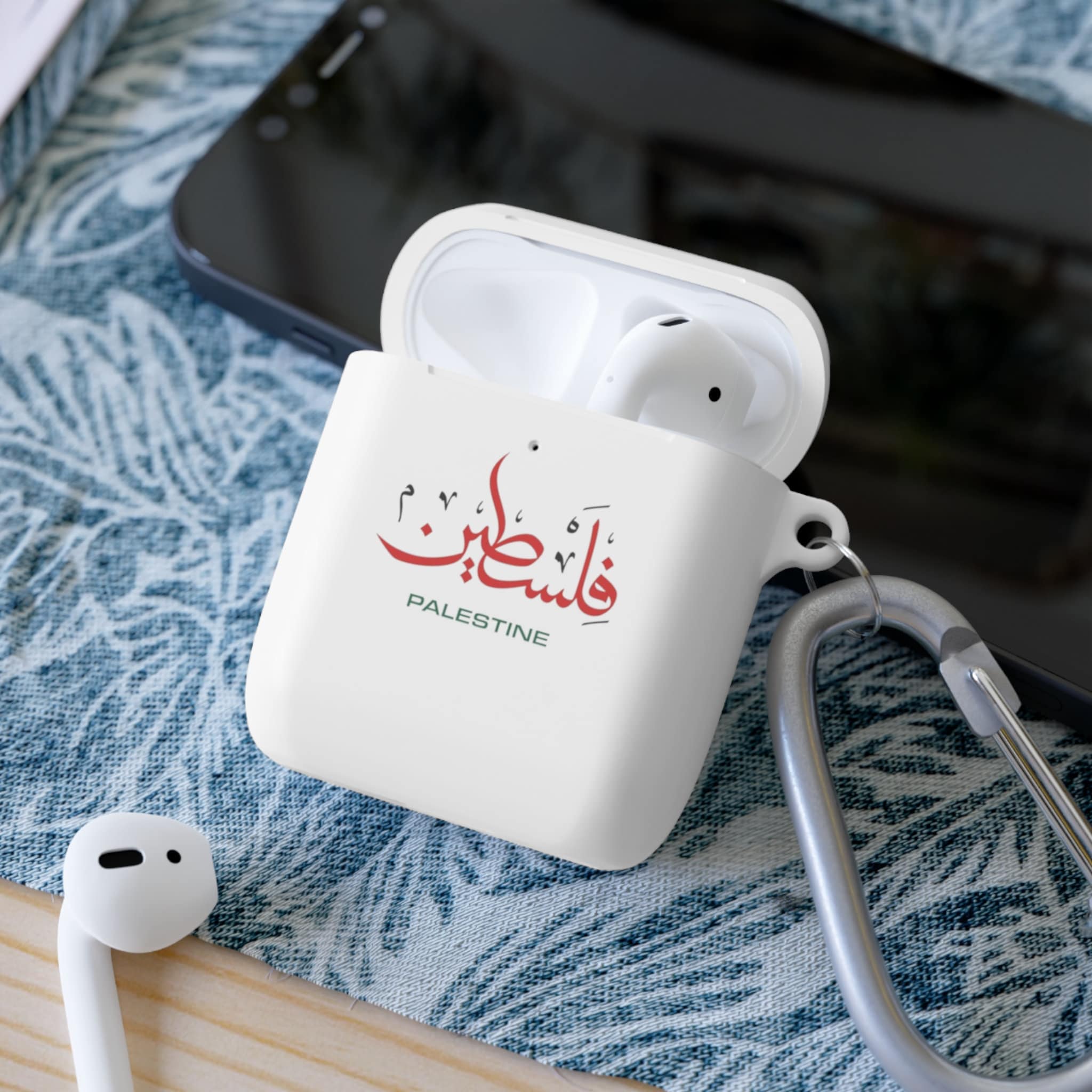 Palestine in Arabic  prints AirPods and AirPods Pro Case Cover, gift, iPhone accessories , AirPods case
