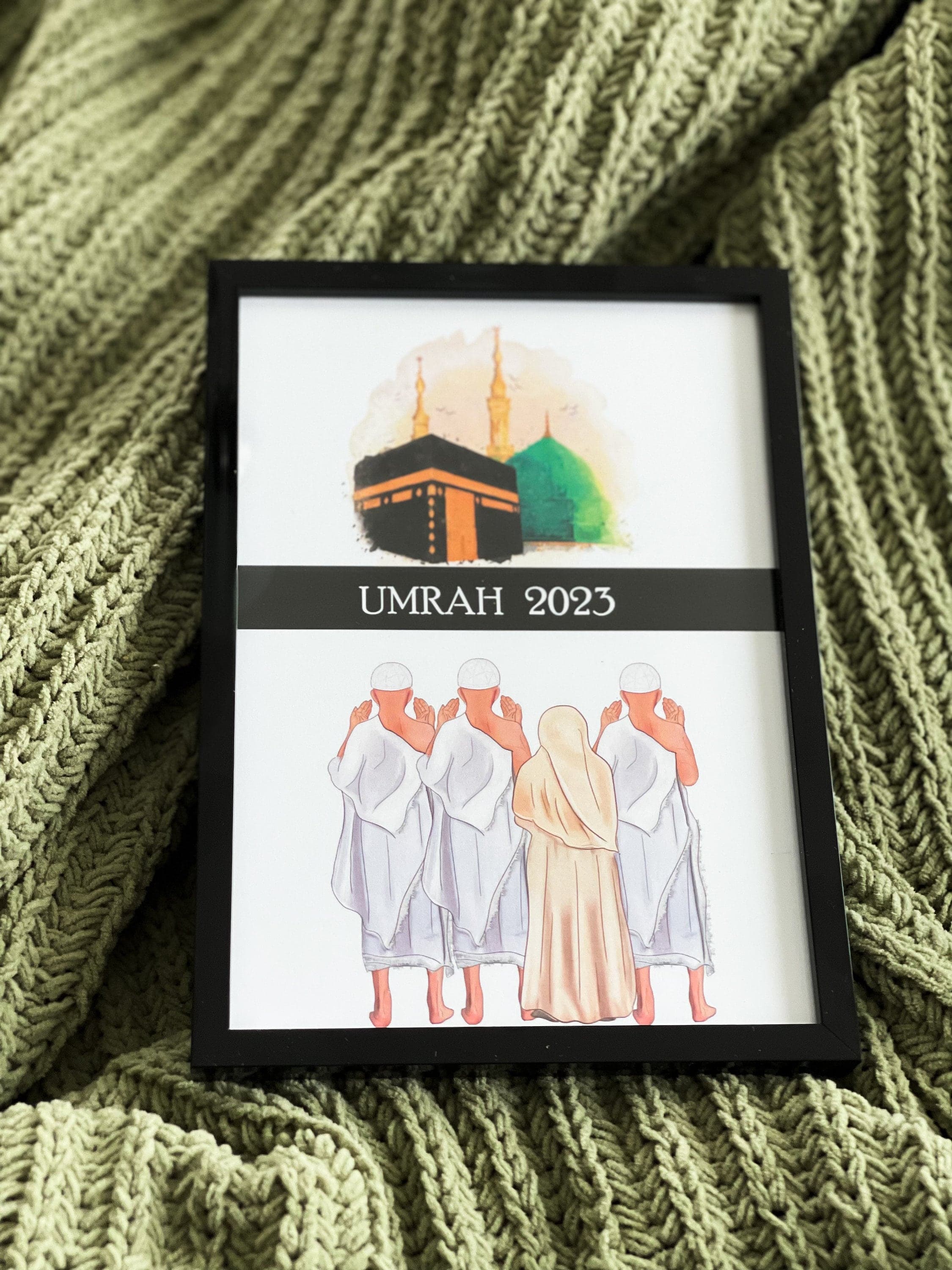 Personalized umrah gift, hajj gift, umra gift, omra, hajj personalized gift, customized umrah print, personalized umrah print