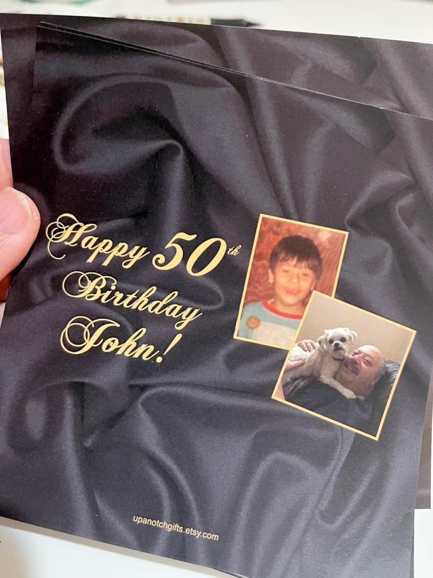 Personalized 50th birthday favors, photo favors, 40th birthday party candy wrappers, milestone birthday favors, 40th birthday favors - image 2