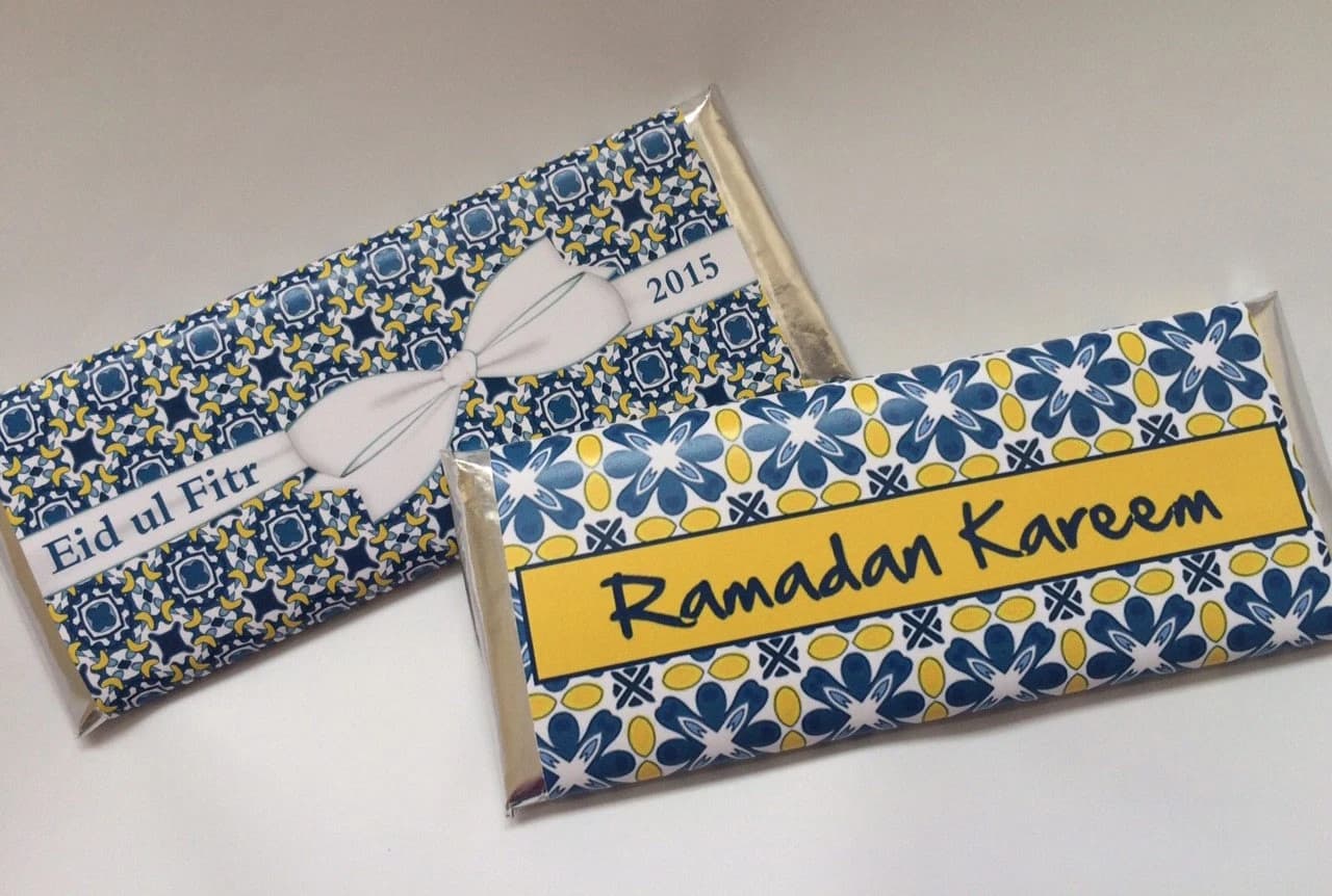 Blue and white party favor, Ramadan party favor, Eid party favor, Ramadan candy, Eid chocolate, Ramadan gift, Moroccan party favors