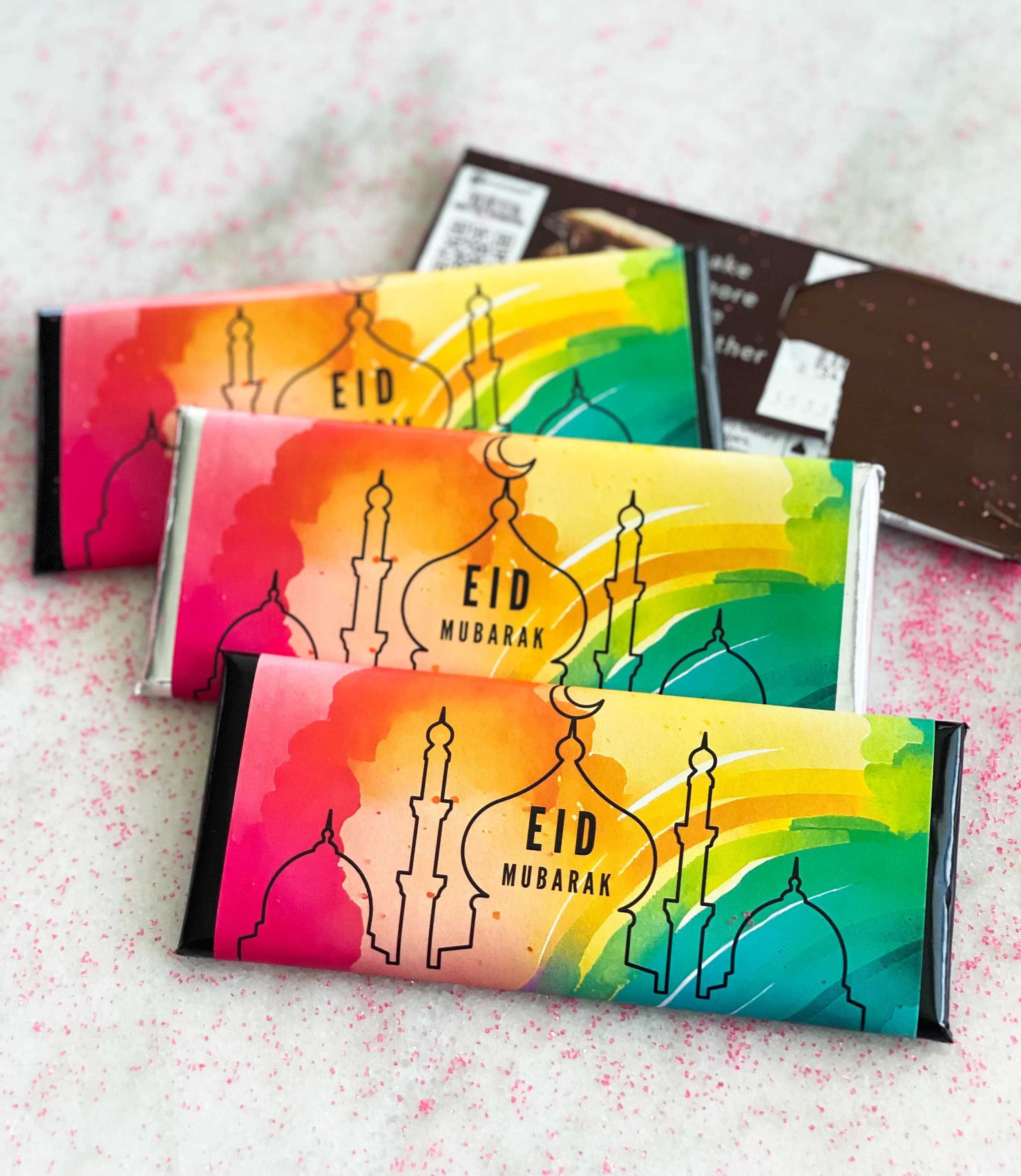 24 masjid silhouette Eid candy wrappers, Eid party favor, Eid party favour, Eid candy, Eid chocolate, Ramadan gift, Iftar favor
