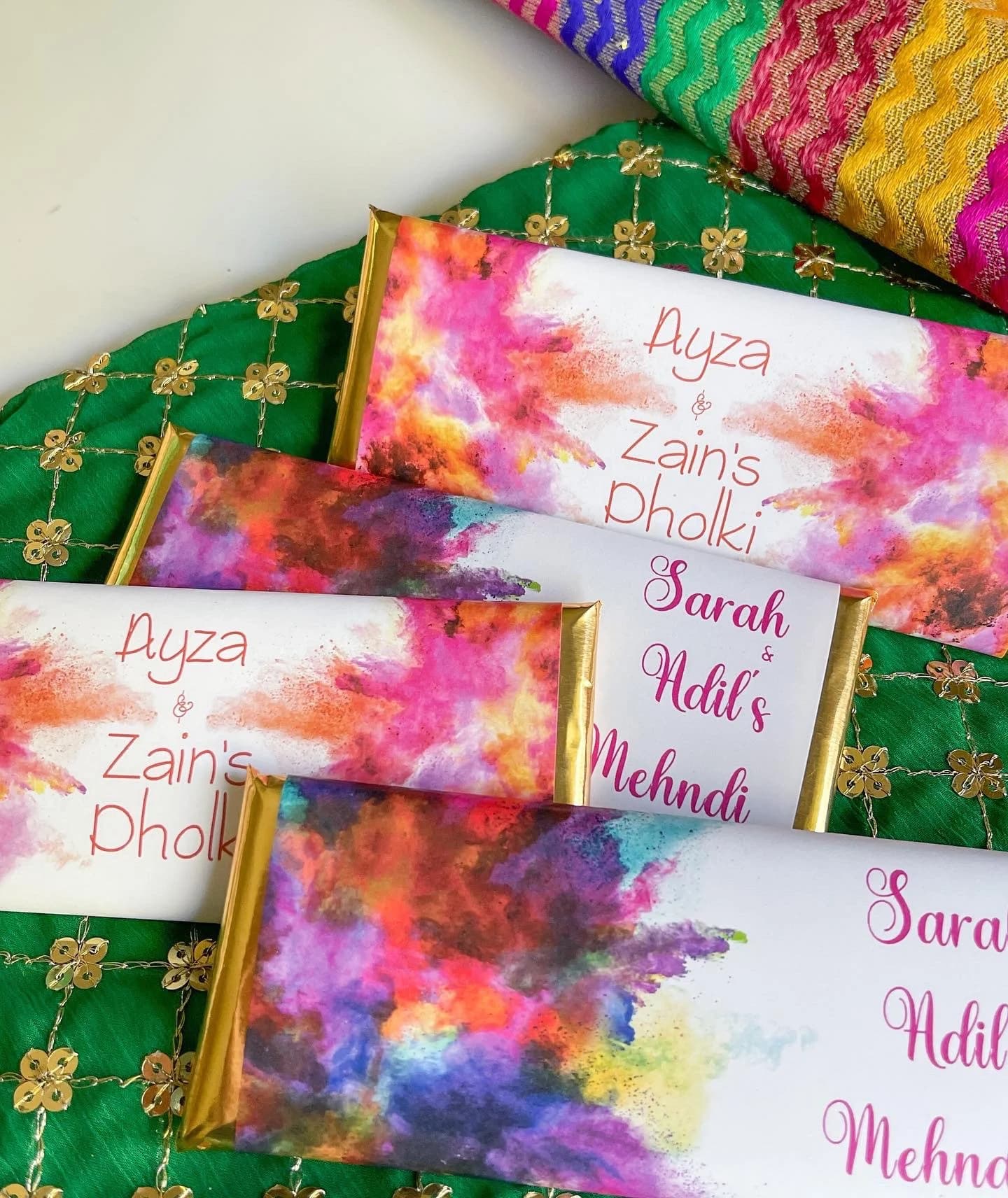 Indian wedding favor, Colorful Mehndi favors, dholki, Mehendi night, Pakistani wedding, Indian wedding favor, Muslim wedding, sangeet, 24 ct - image 3