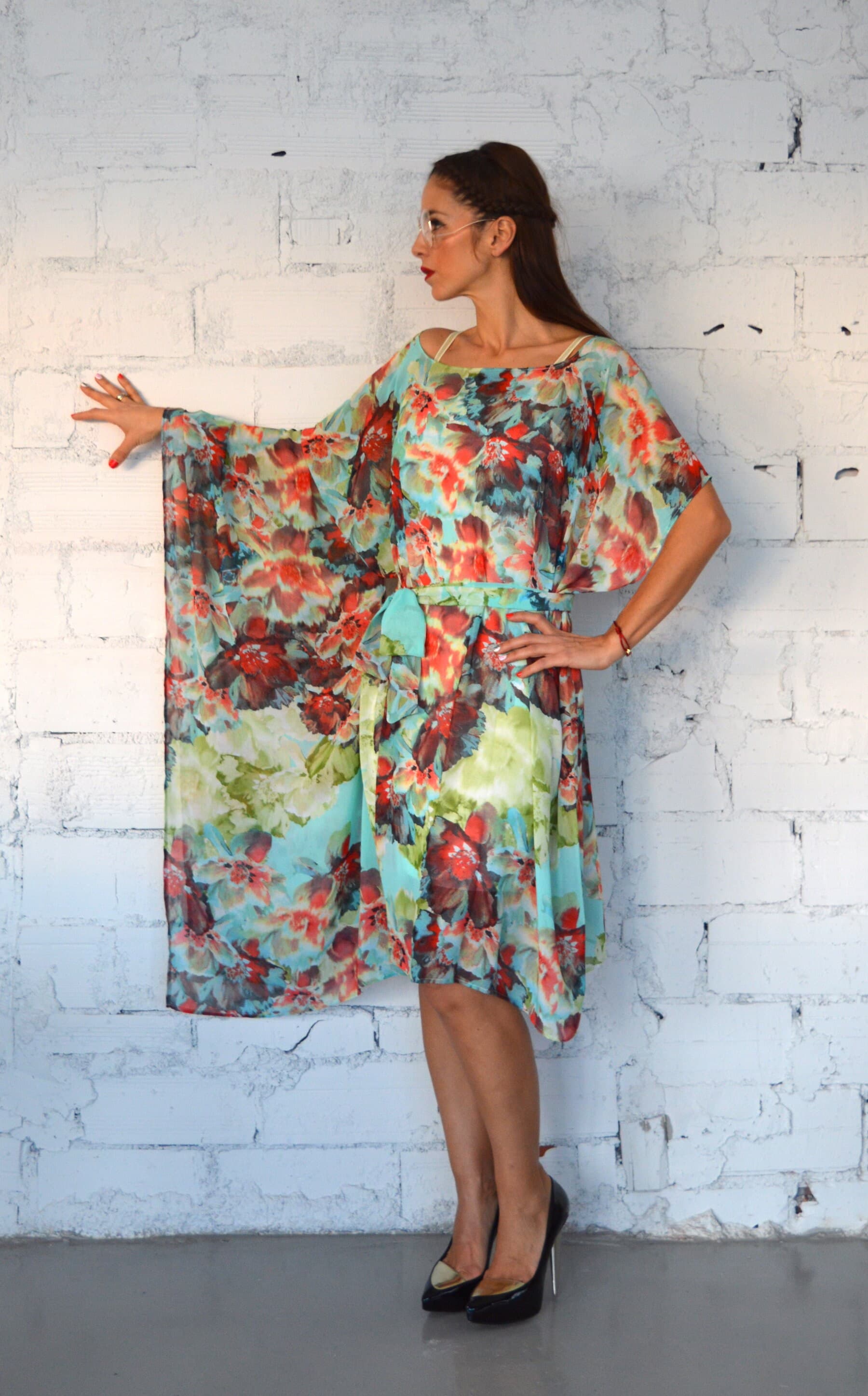 Tunic Dress, Floral Tunic, Women Tunic, Summer Tunic, Loose Tunic, Tunic Top, Tunics Plus Size, Maternity Top - image 3