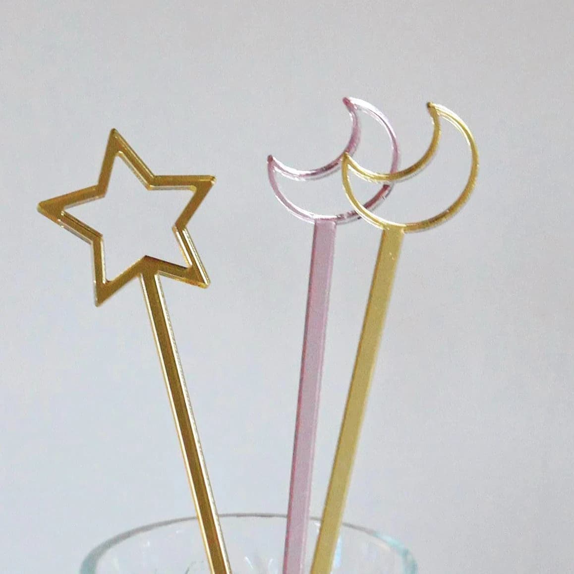 Acrylic Crescent Drink Stirrer - image 5