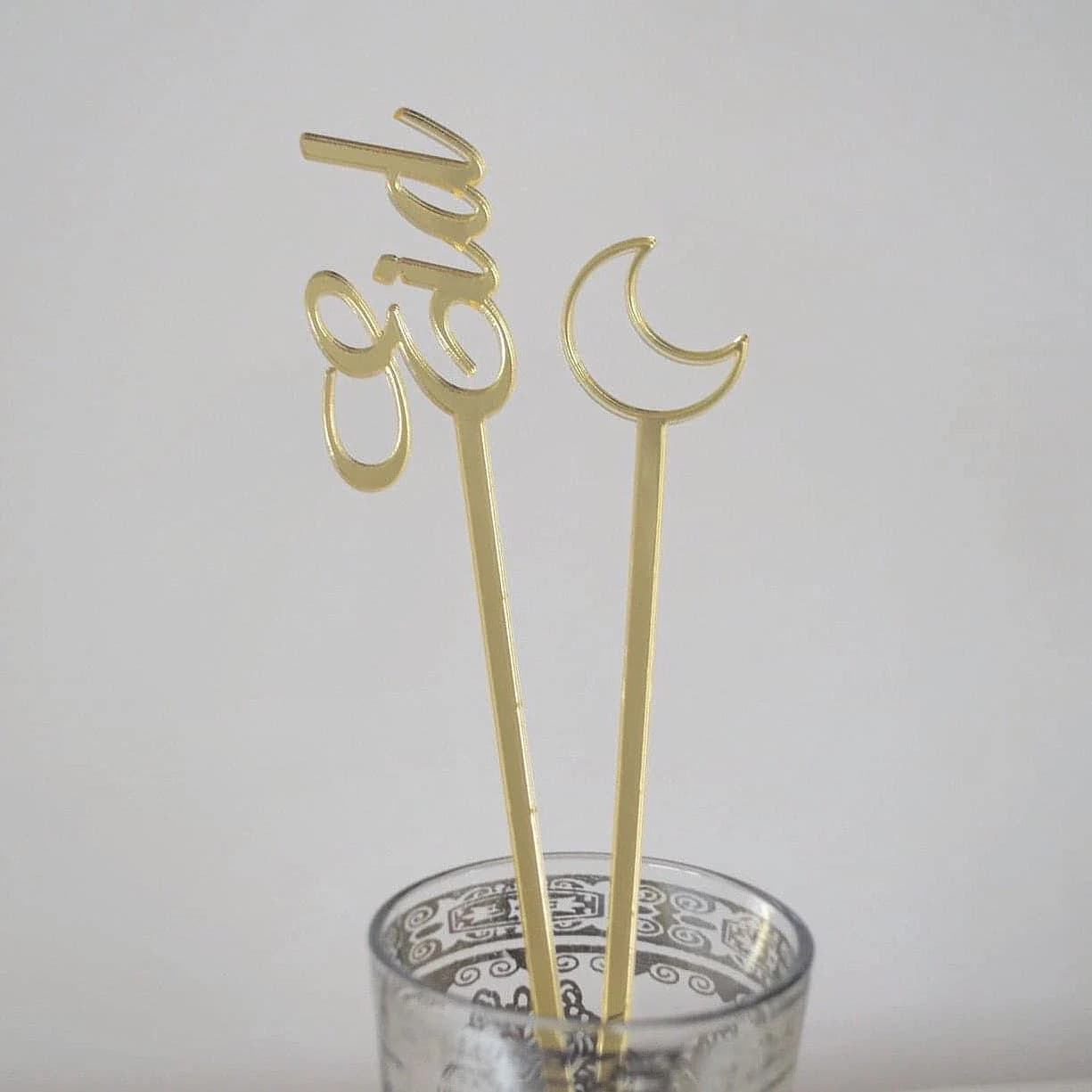 Acrylic Crescent Drink Stirrer - image 4