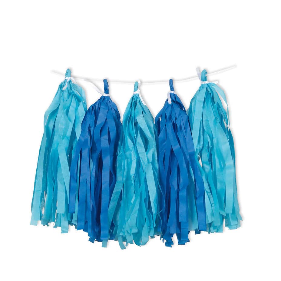 Blue Tassel Garland