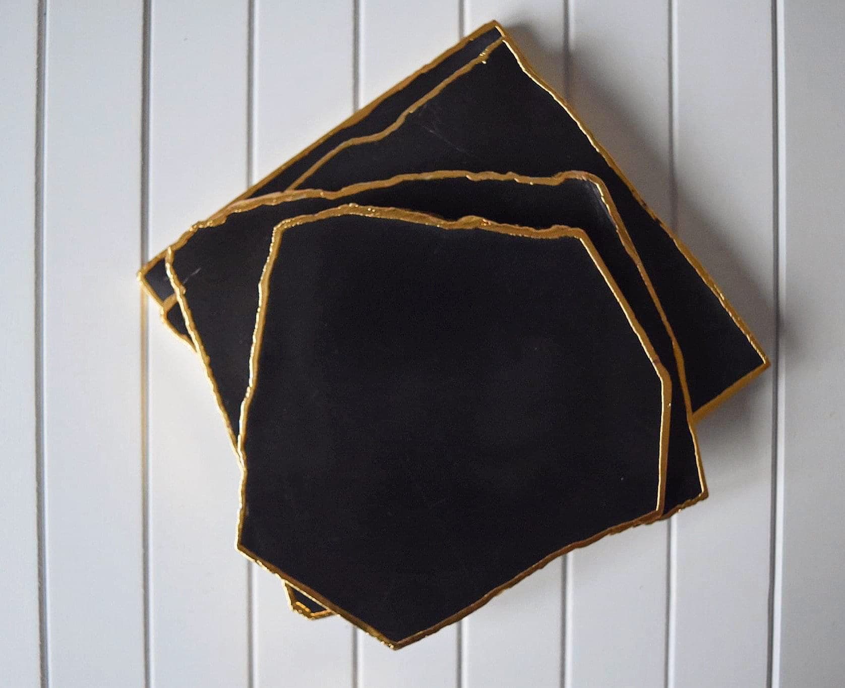 Black Agate Coaster
