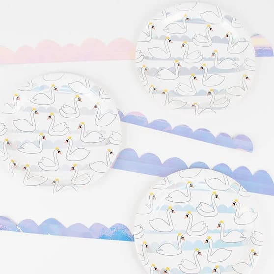 Swan Princess Party Paper Plates 8 Pack - image 3