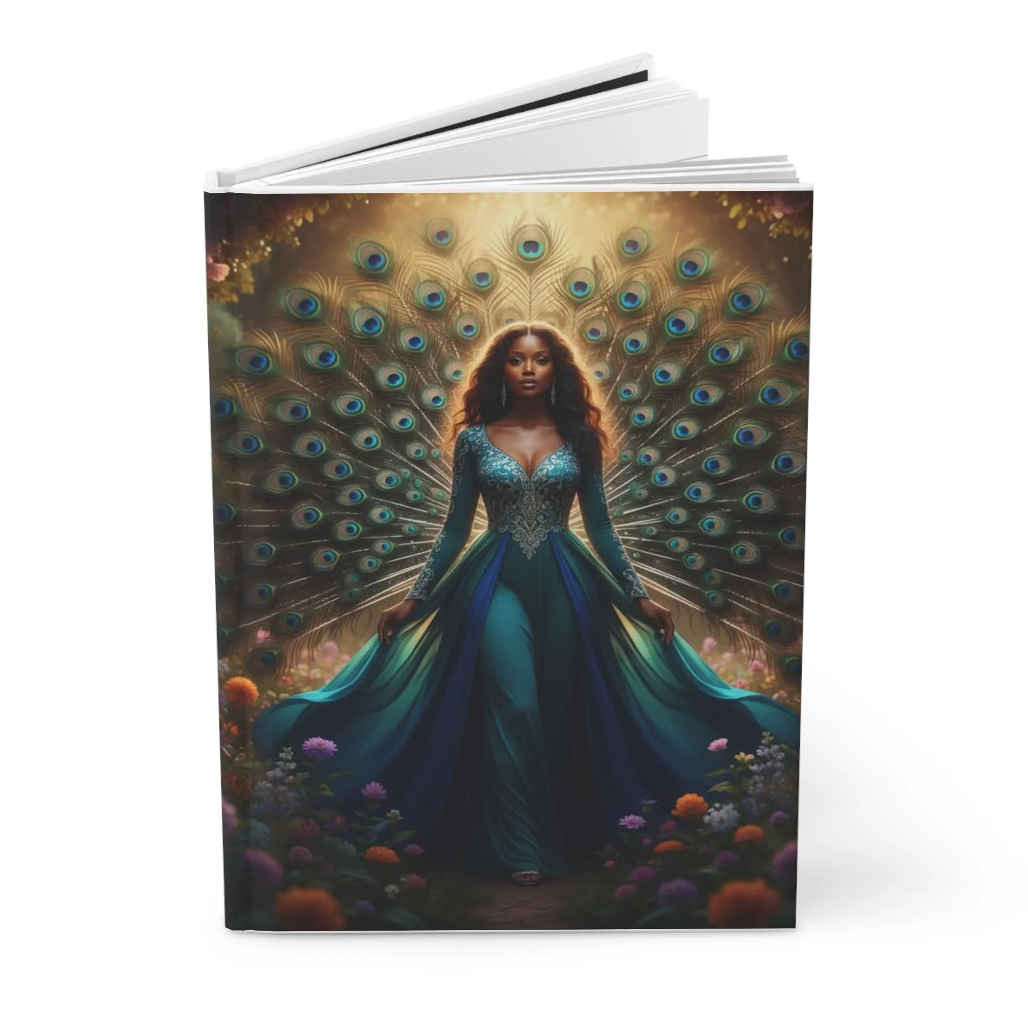 Peacock Queen Illustration Hardcover Journal | Matte - image 4