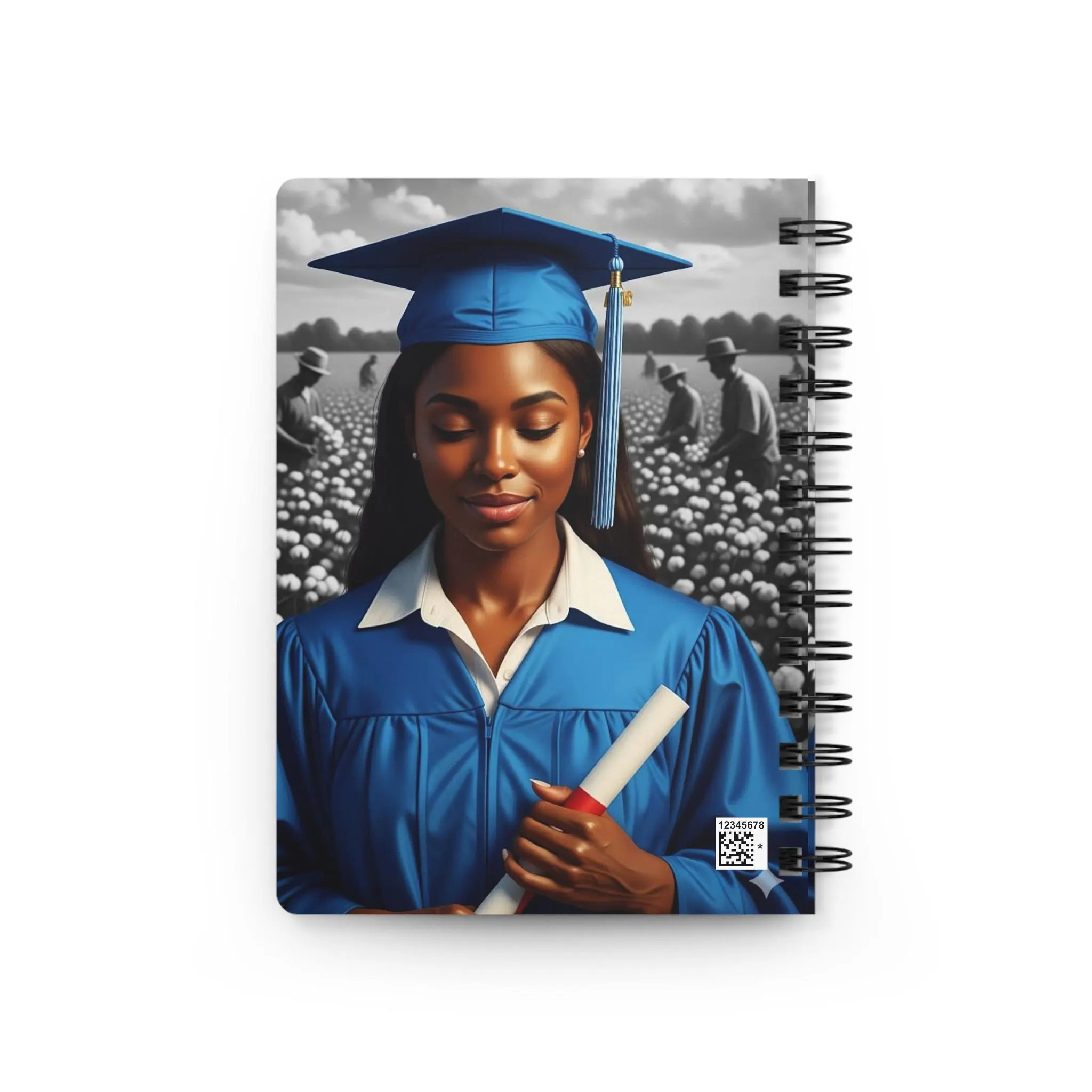 Graduation Cap and Gown Spiral Bound Journal | Grad Portrait Notebook - image 4