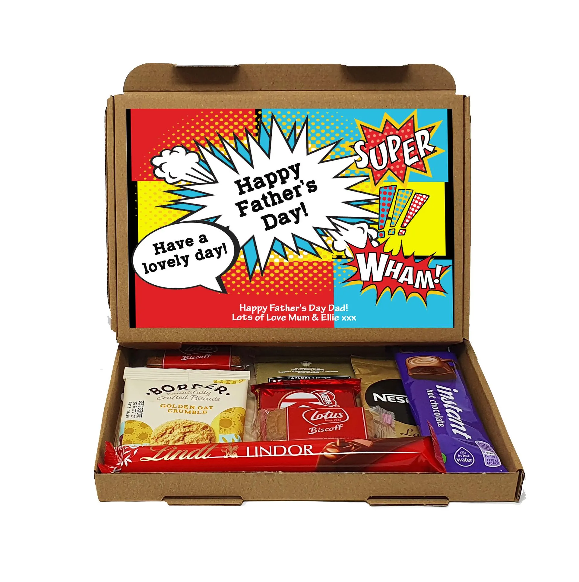 Personalised Superhero Father's Day Treat Box | Super Dad Gift Box - image 2