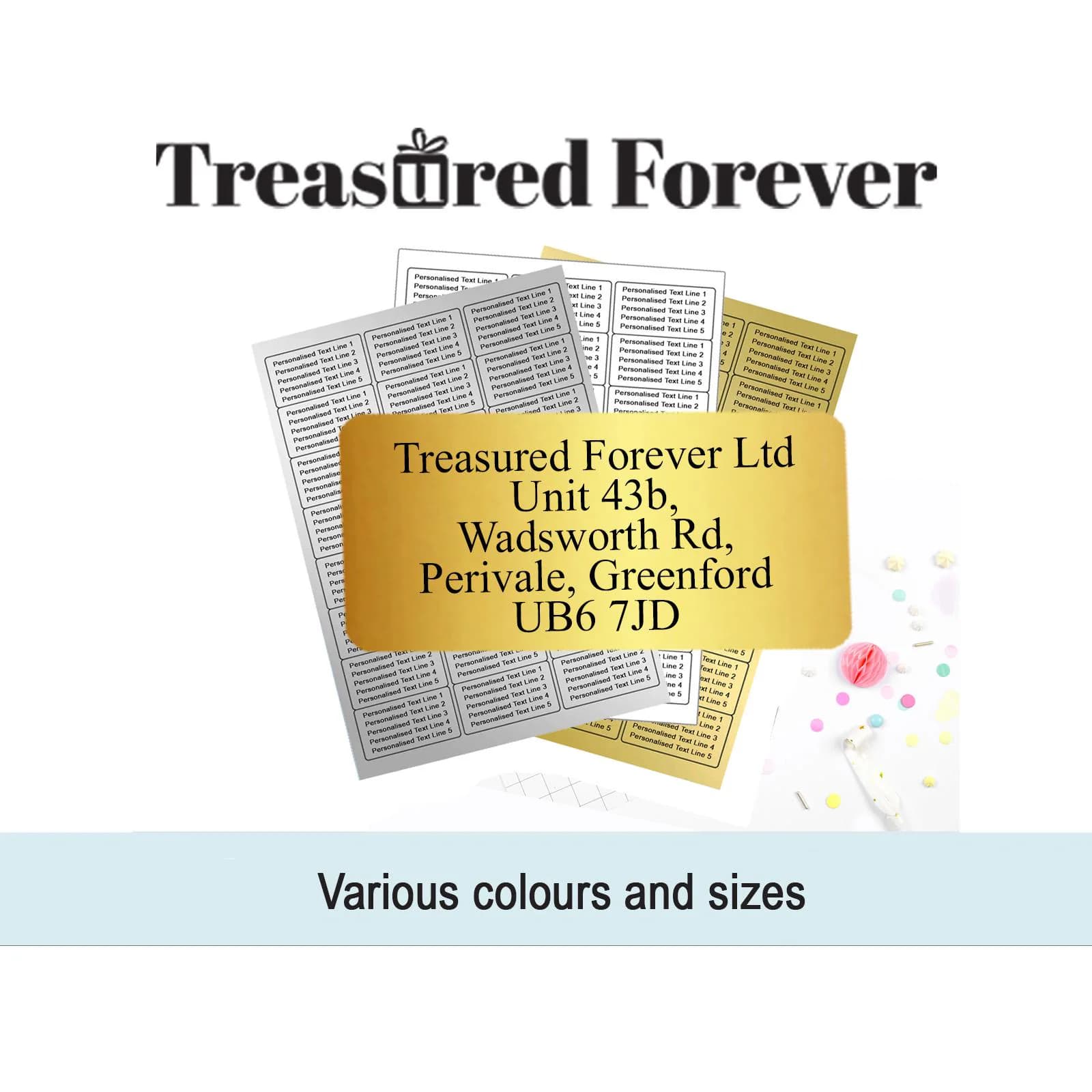 Personalised Return Address Labels | Wedding Address Stickers | Custom Packaging & Mailing Labels