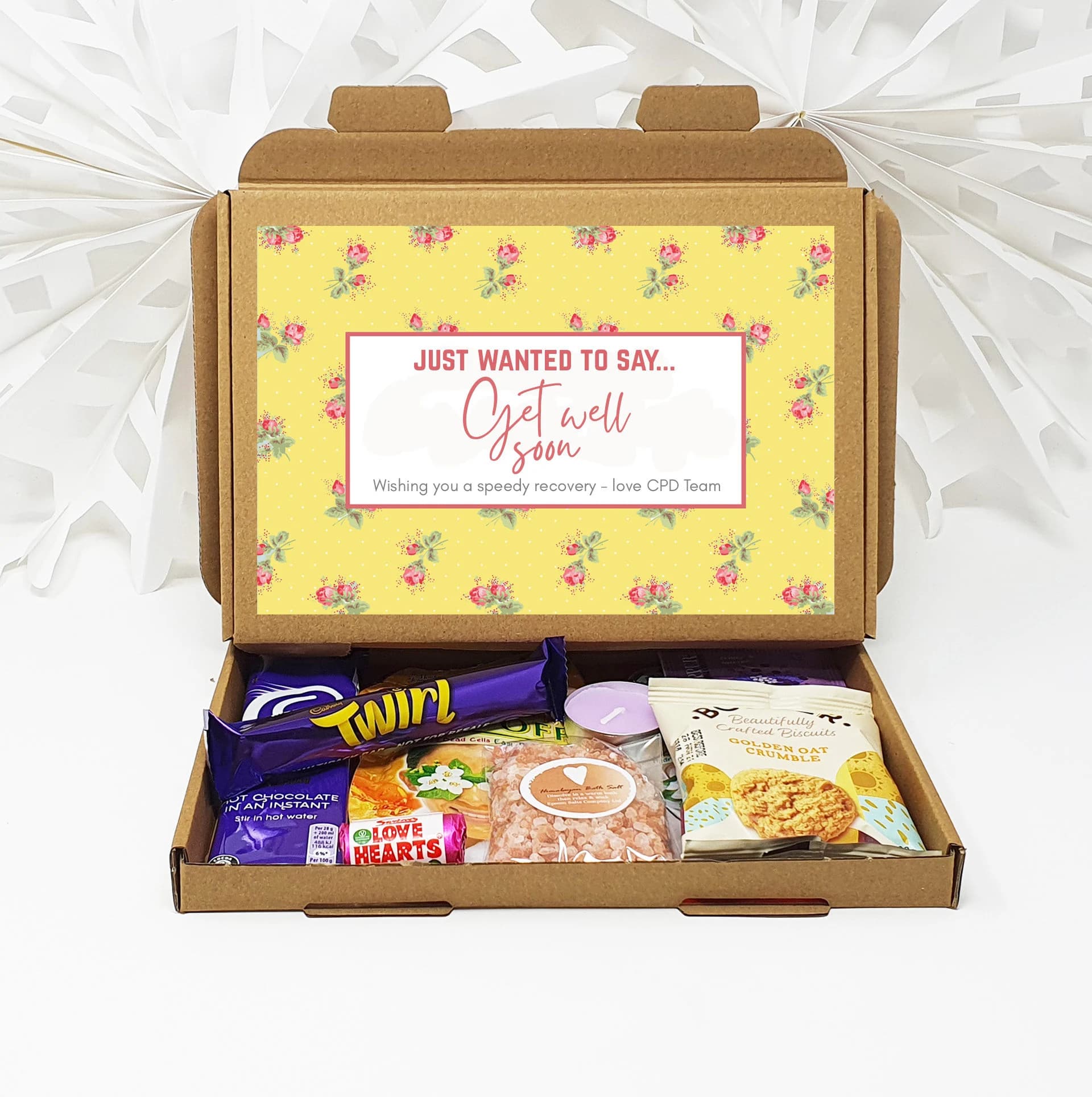 Get well soon Hug in a box, Letterbox gift Afternoon tea, hamper gift, thank you gift, - image 3