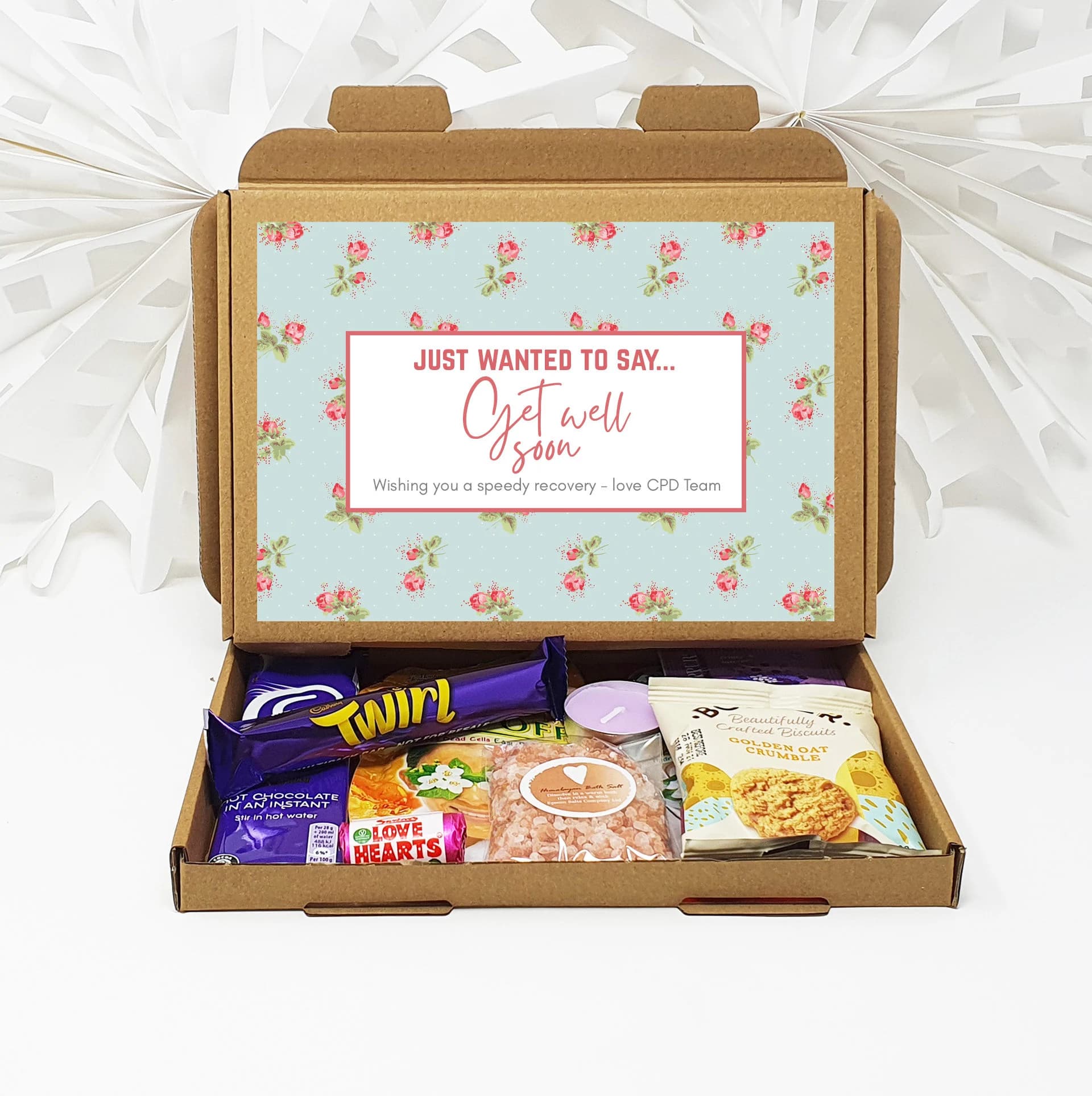 Get well soon Hug in a box, Letterbox gift Afternoon tea, hamper gift, thank you gift, - image 4