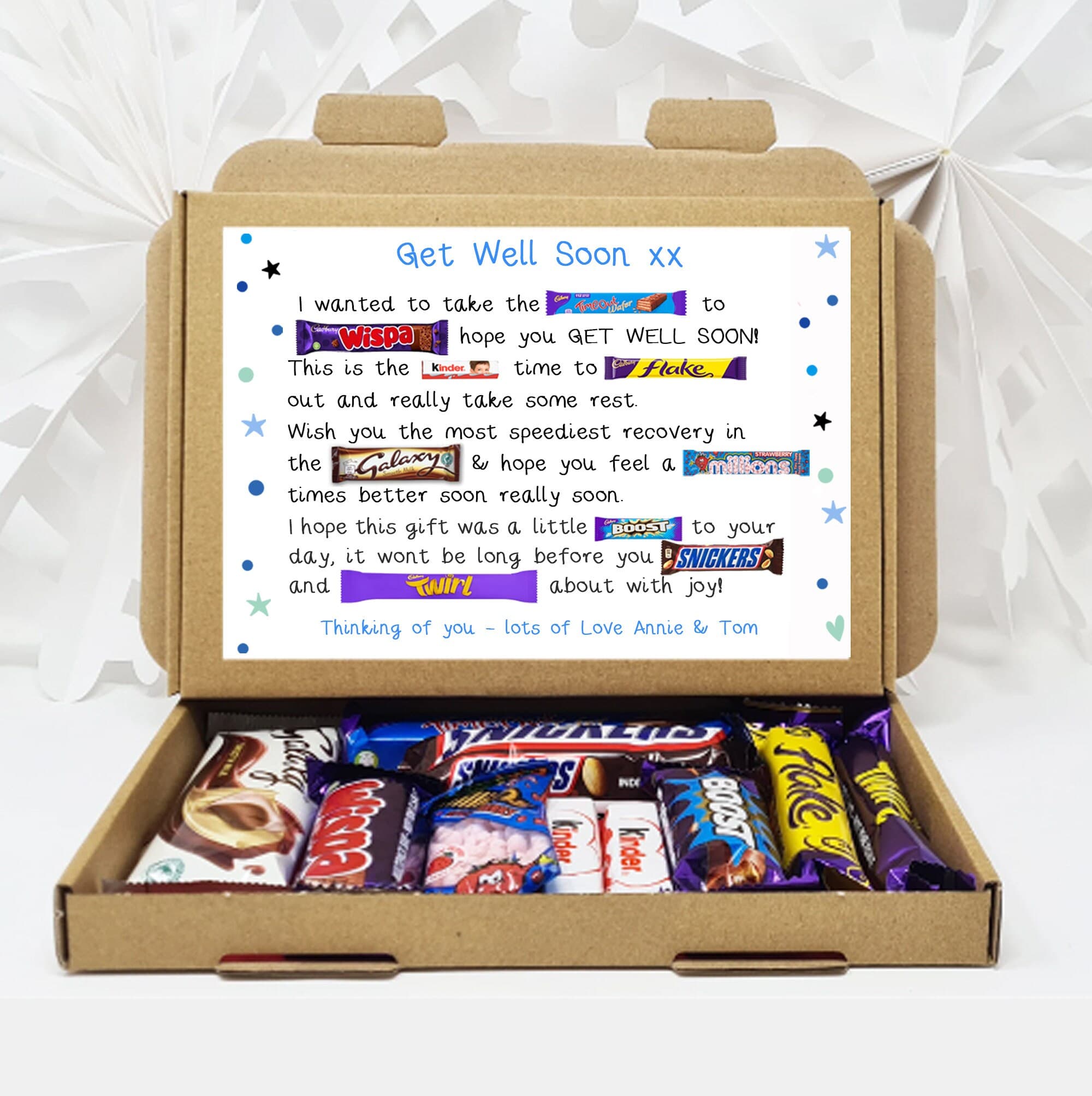 Get well soon Hug in a box, Letterbox gift Afternoon tea, hamper gift, thank you gift, - image 5