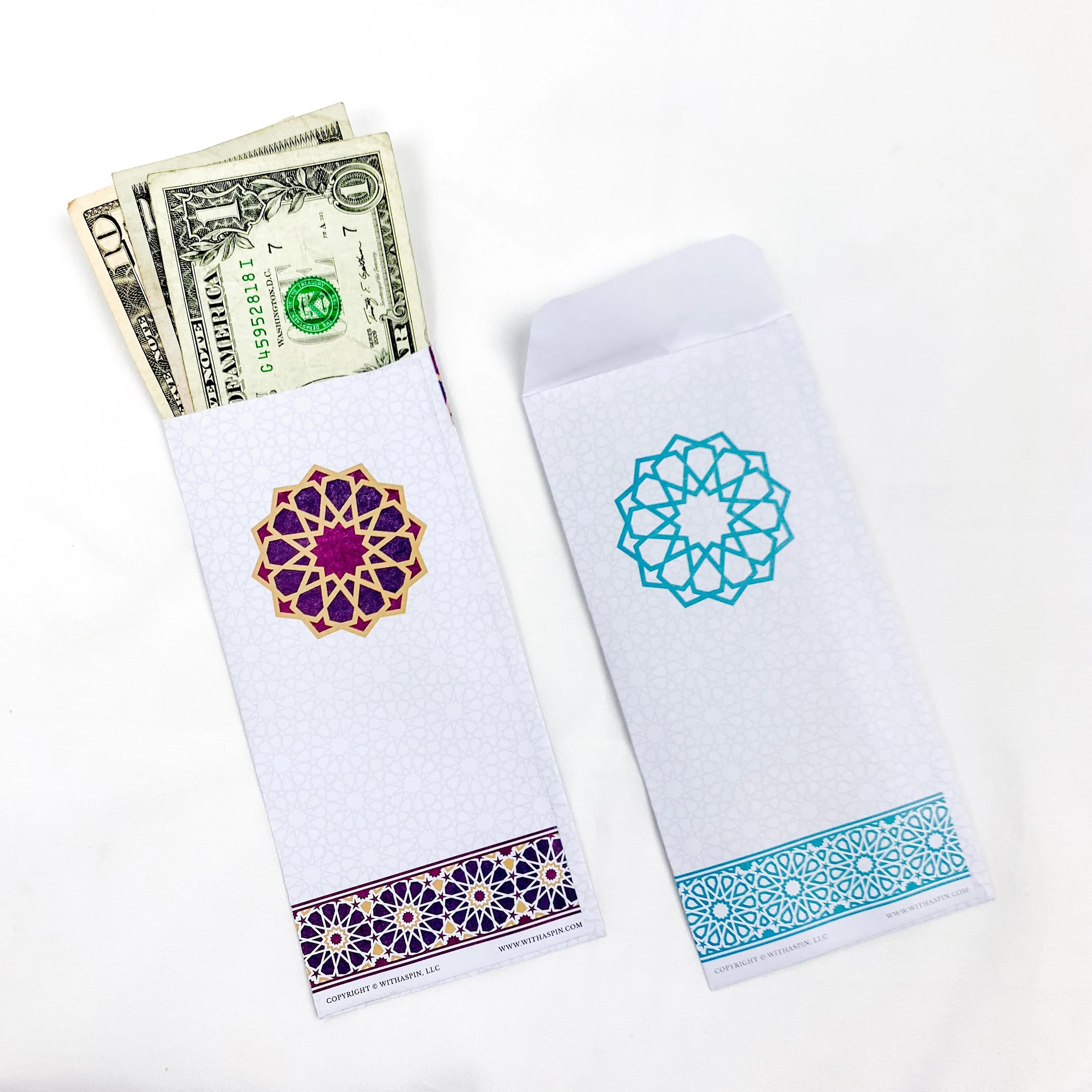 Mubarak Money envelope | Eidi Gift envelope | Eidi envelope | Holiday Money Envelopes | Light blue Eidi envelope | Wedding money envelope - image 2