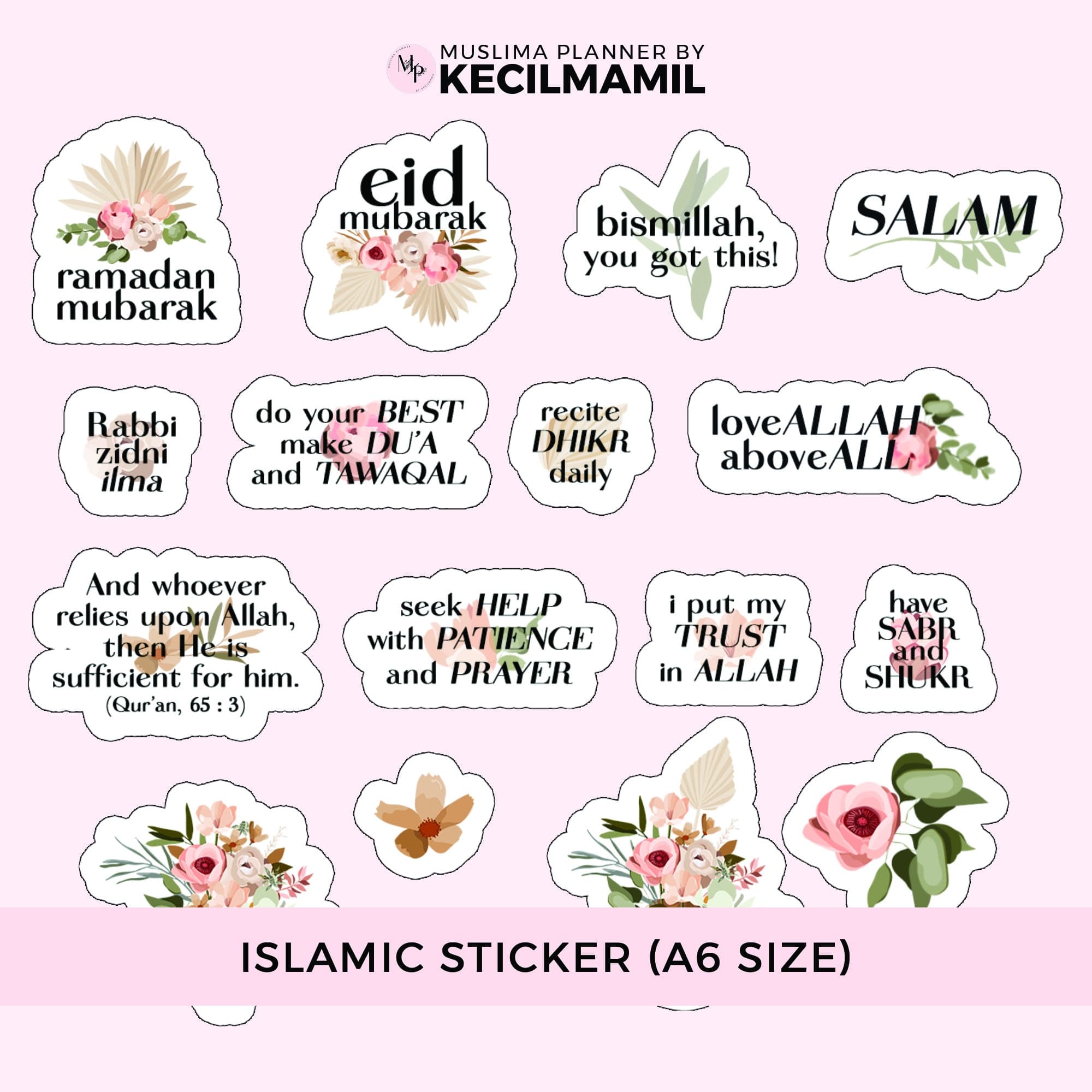 Islamic Planner Stickers: Muslim Printable Stickers (Digital Download) - image 5