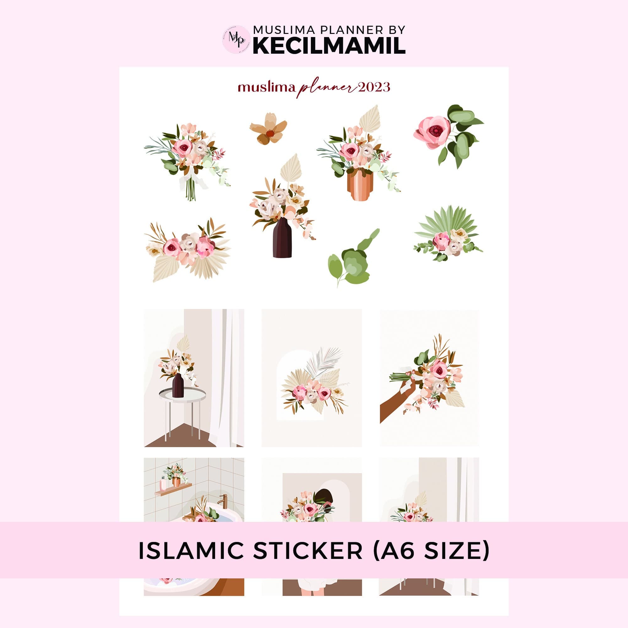Islamic Planner Stickers: Muslim Printable Stickers (Digital Download) - image 4