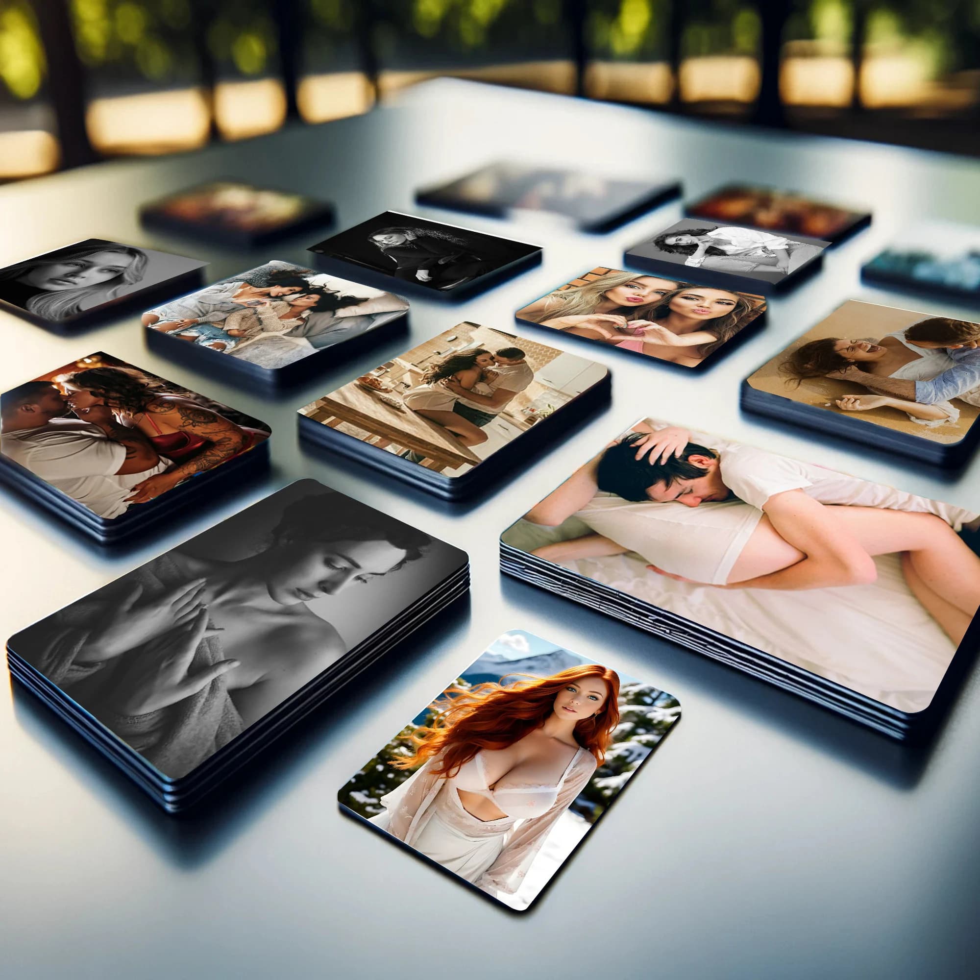 Engraved Picture Wallet Insert, Personalized Wallet Photo Card, Personalized Message Card, Laser Engraved or Printed Photo Love Note Card - image 3
