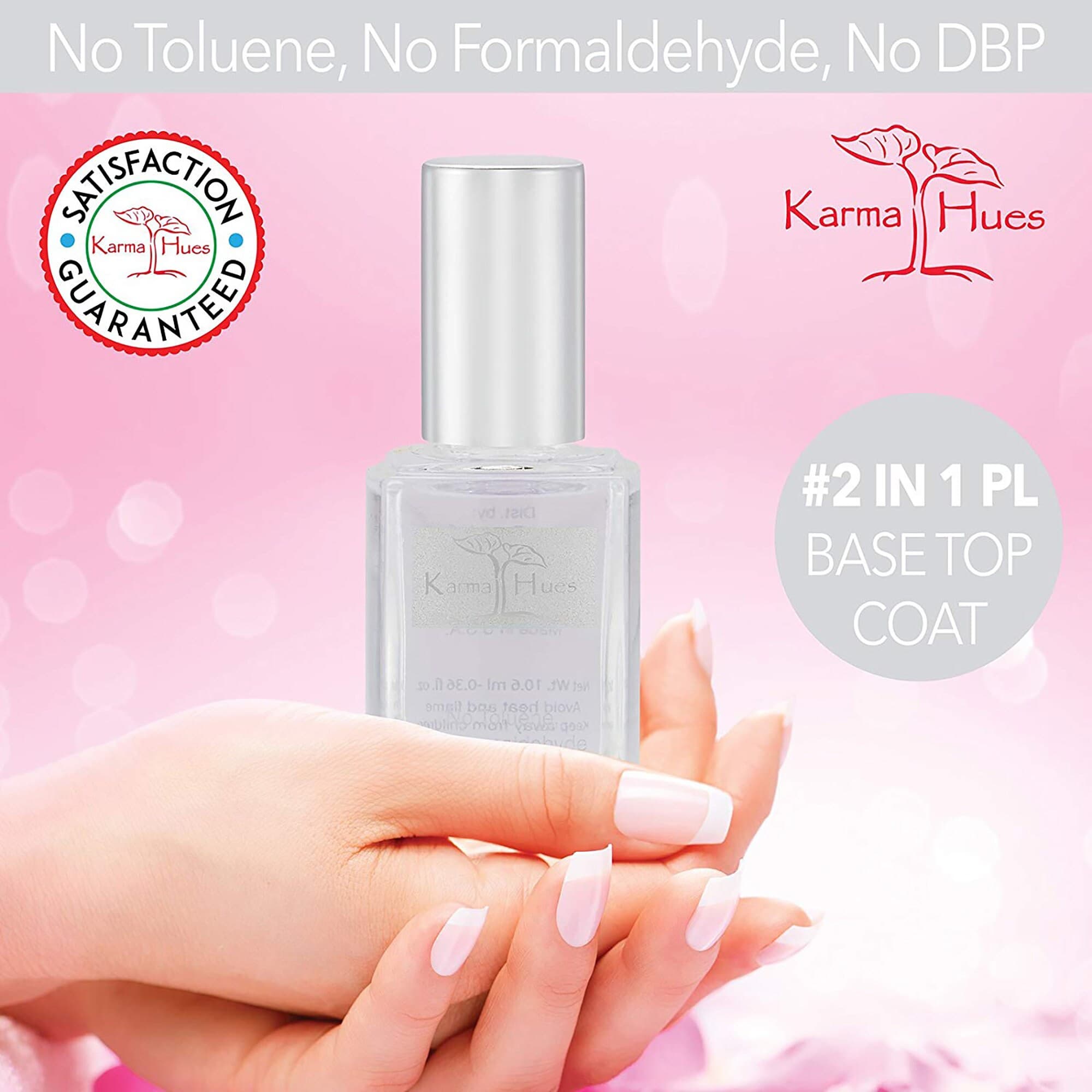 Karma Organic 2-in-1 Base Coat Top Coat - Vegan Nail Treatment - image 5