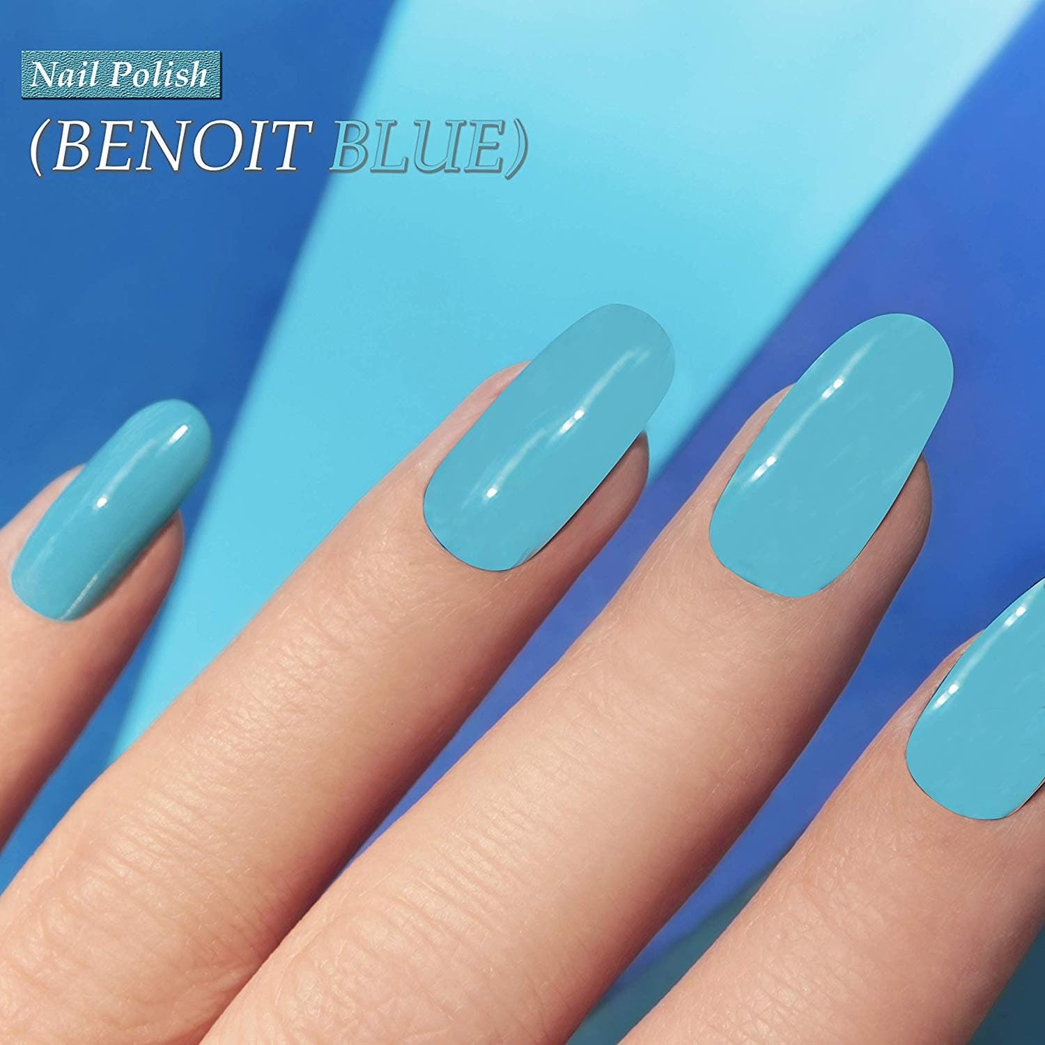 Nail Polish; Non-Toxic, Vegan, and Cruelty-Free (BENOIT BLUE) - image 3