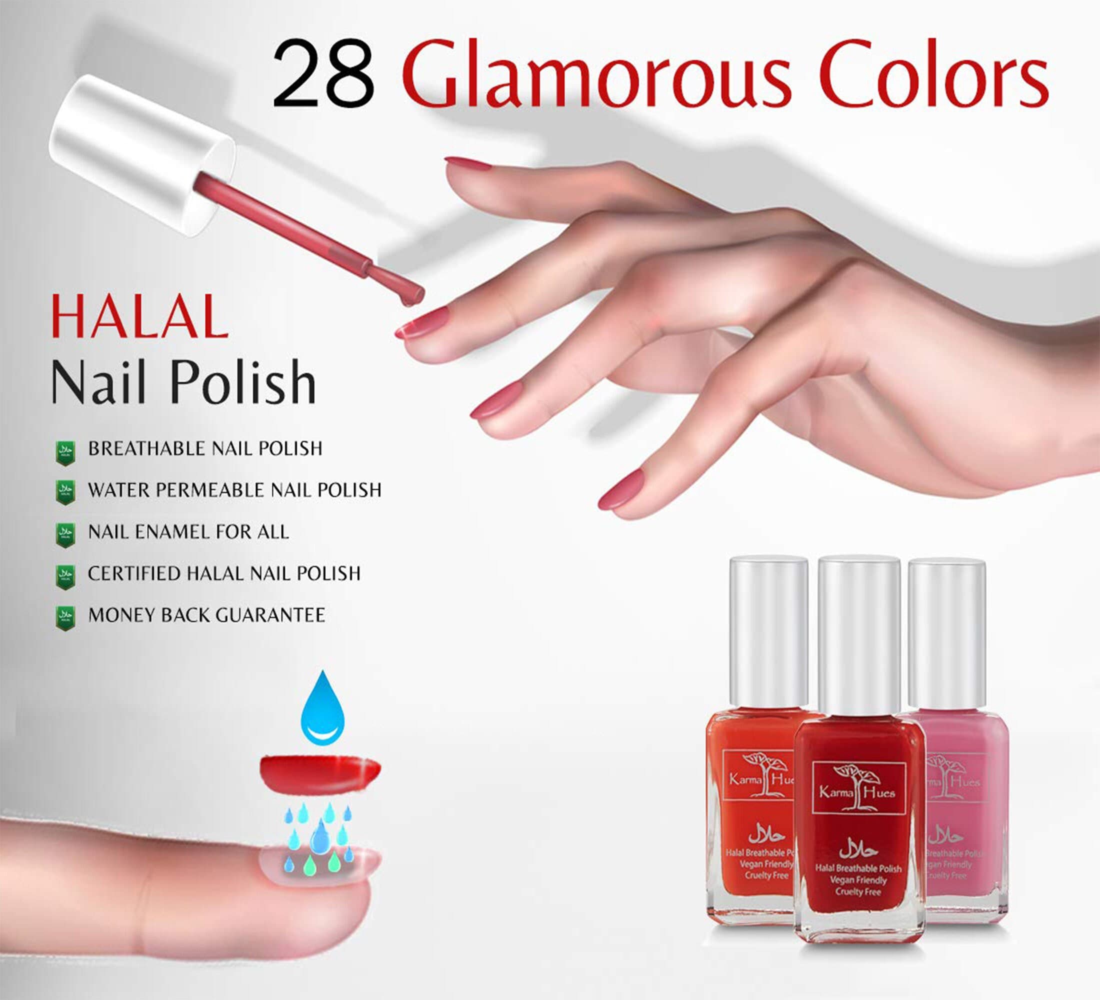 Karma Organic Halal Nail Polish – Vegan, Cruelty-Free, Wudu Friendly (YASMIN) - image 5
