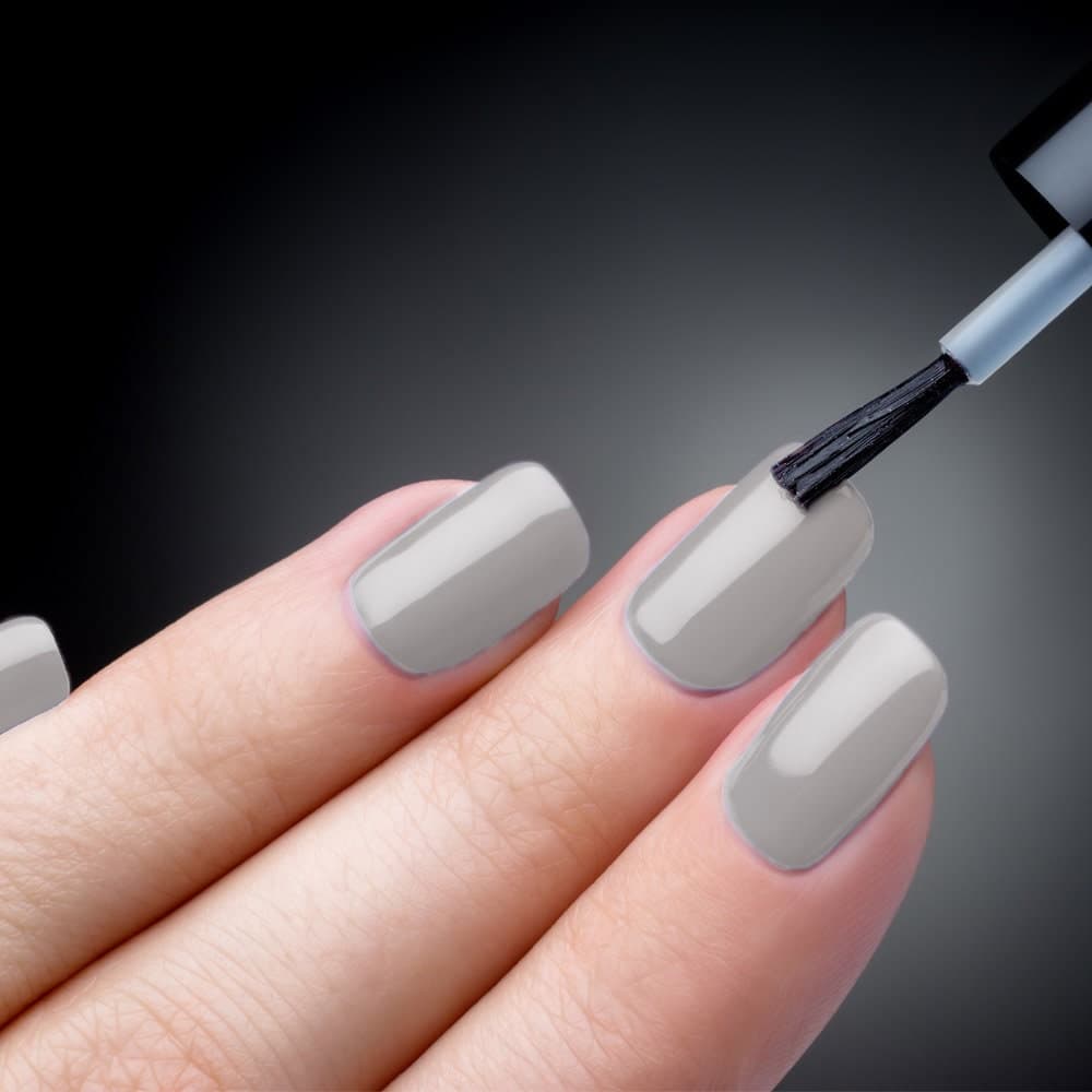 Karma Organic Non-Allergenic Nail Polish (Berns Shade of Gray) - image 3