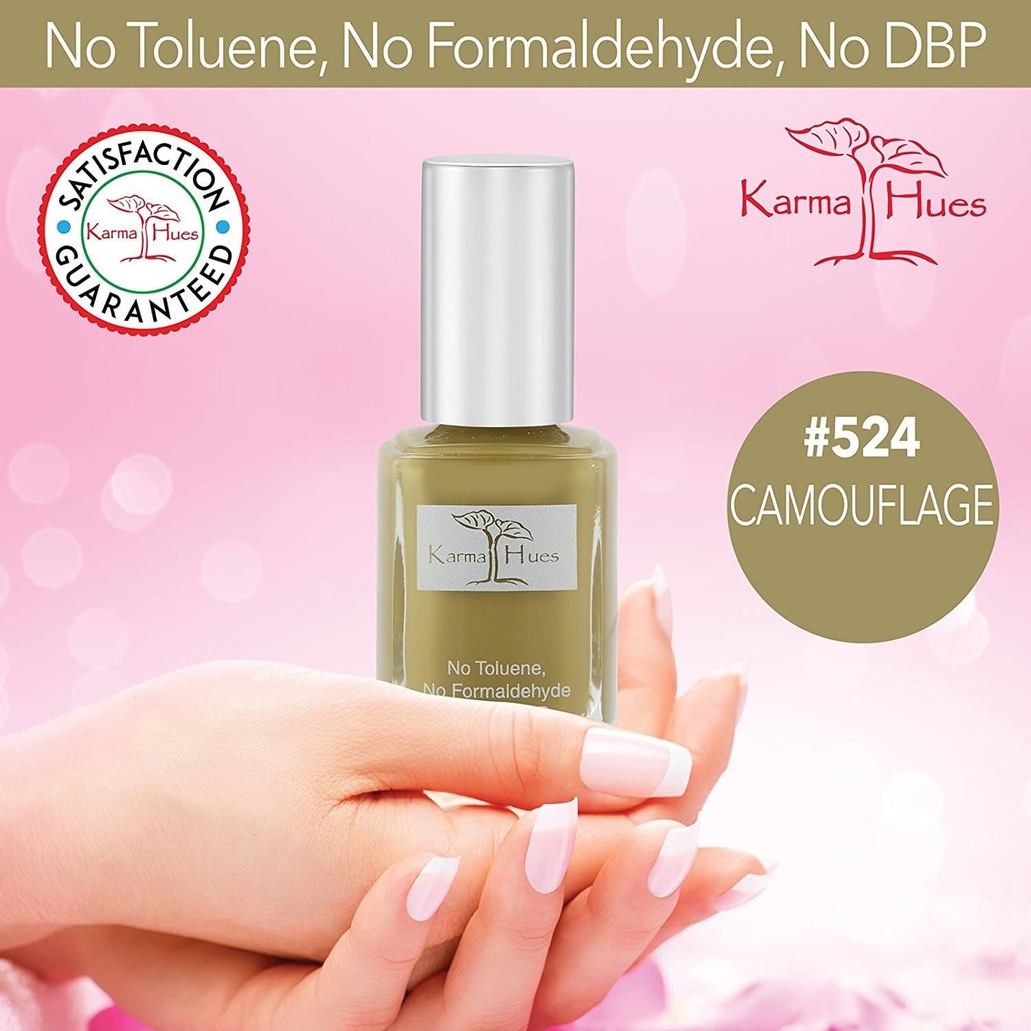 Karma Organic Nail Polish; Non-Toxic, Vegan, and Cruelty-Free (CAMOUFLAGE) - image 5