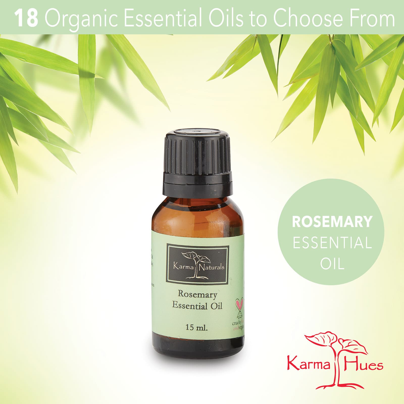 Karma organic Rosemary Essential Oil 100% Pure and Natural Therapeutic Grade- Good for Aromatherapy (15 Ml) - image 3