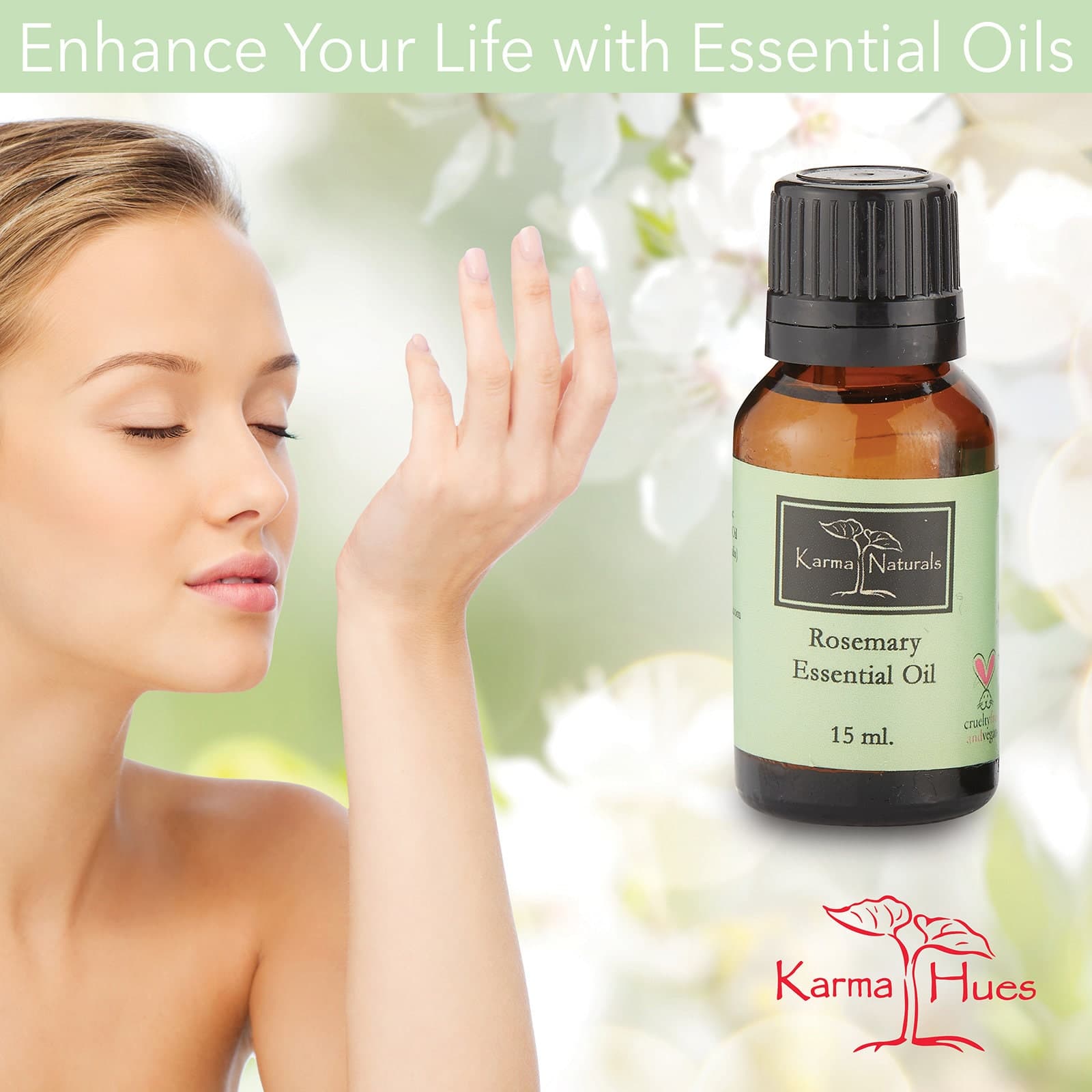 Karma organic Rosemary Essential Oil 100% Pure and Natural Therapeutic Grade- Good for Aromatherapy (15 Ml) - image 4