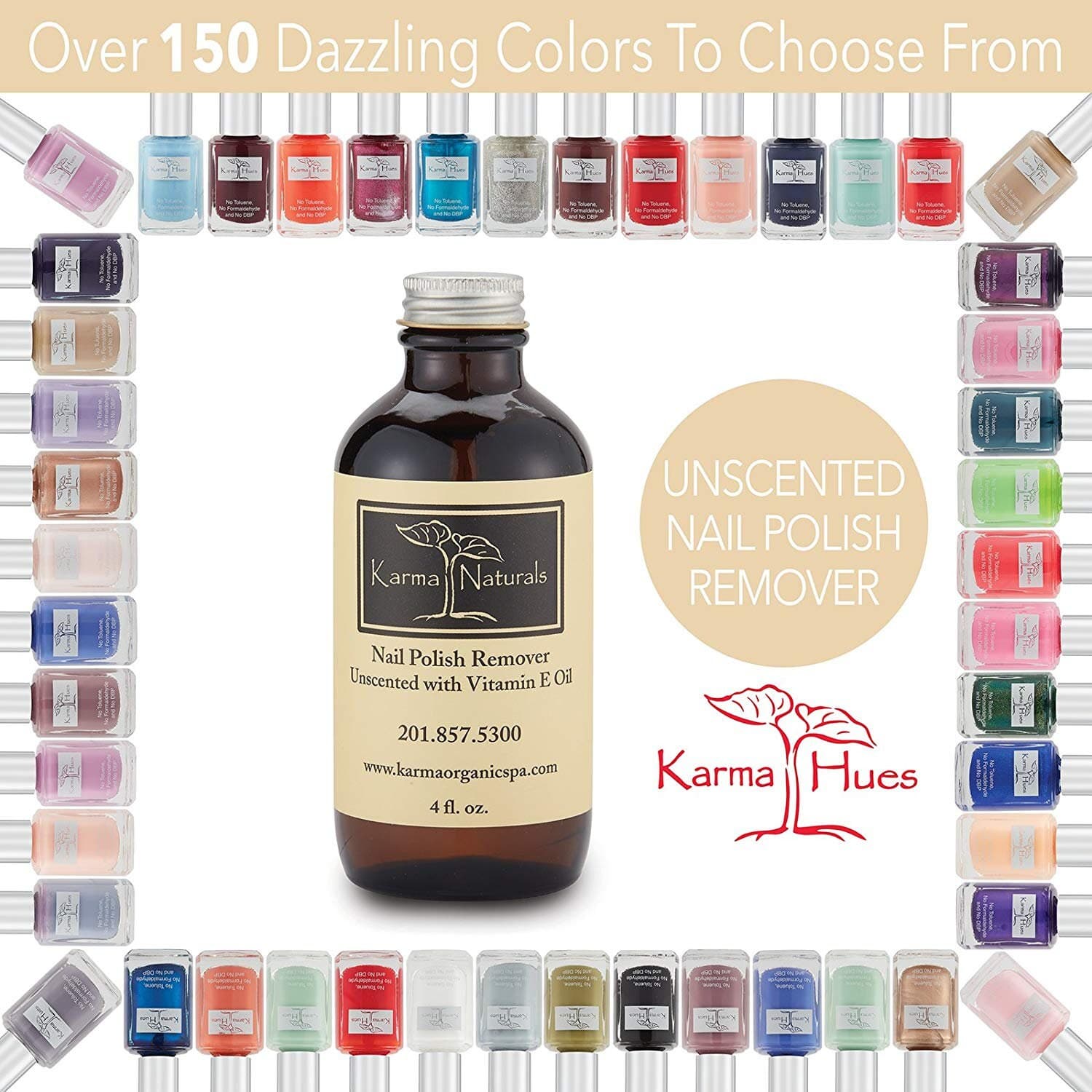 Natural Nail Polish Remover – Unscented, Vegan, Strengthener (4 fl. Oz) - image 4